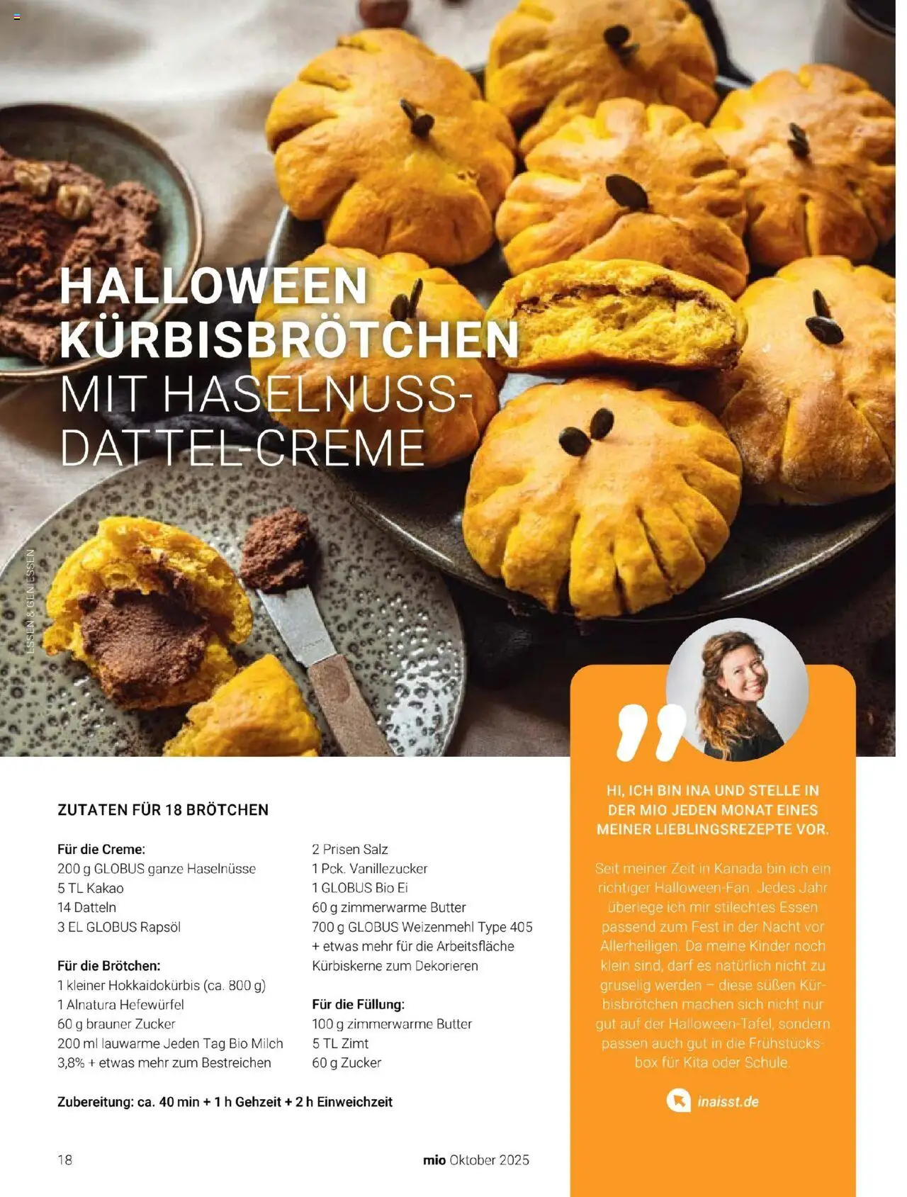 Globus Mio Magazin – gültig ab 01.10.2025 | Seite: 18 | Produkte: Milch, Box, Creme, Salz