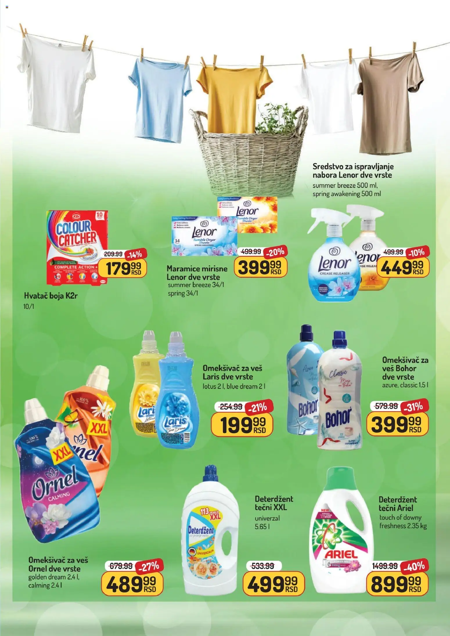Aman katalog - važi od 05.01.2026 | Strana: 43 | Proizvode: Deterdžent, Ariel, Lenor, Omekšivač za veš