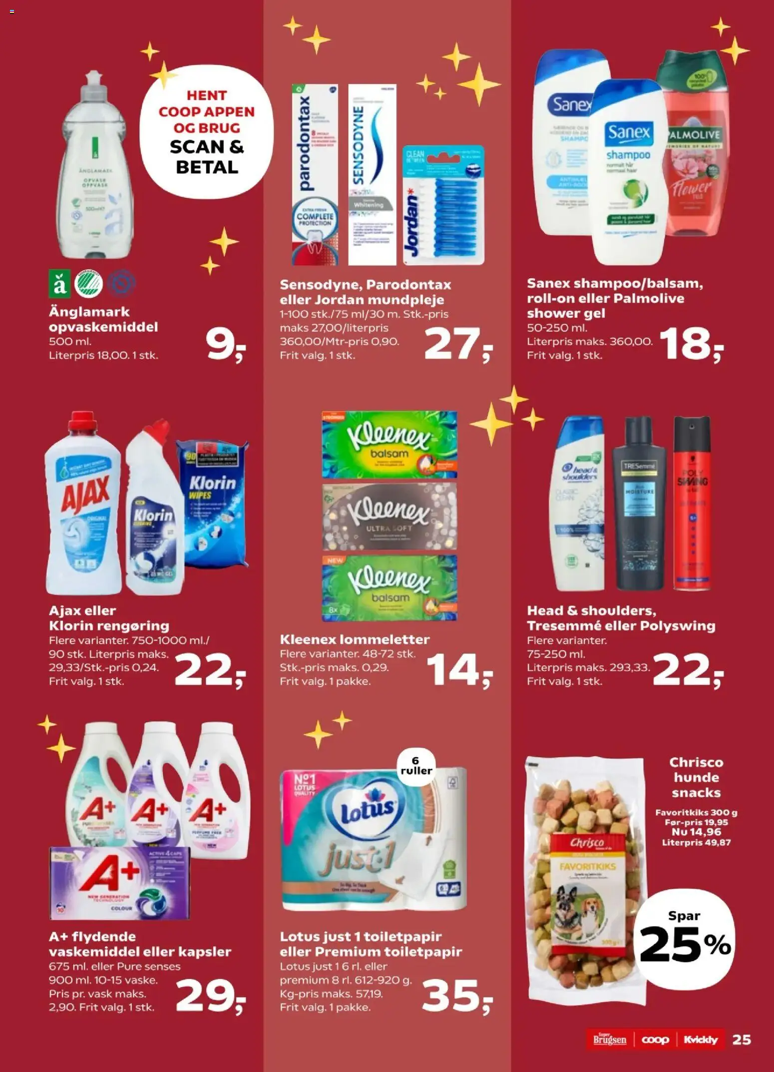 Kvickly tilbudsavis – gyldig fra 31.10.2025 | Side: 27 | Produkter: Shampoo, Balsam, Opvaskemiddel, Caps