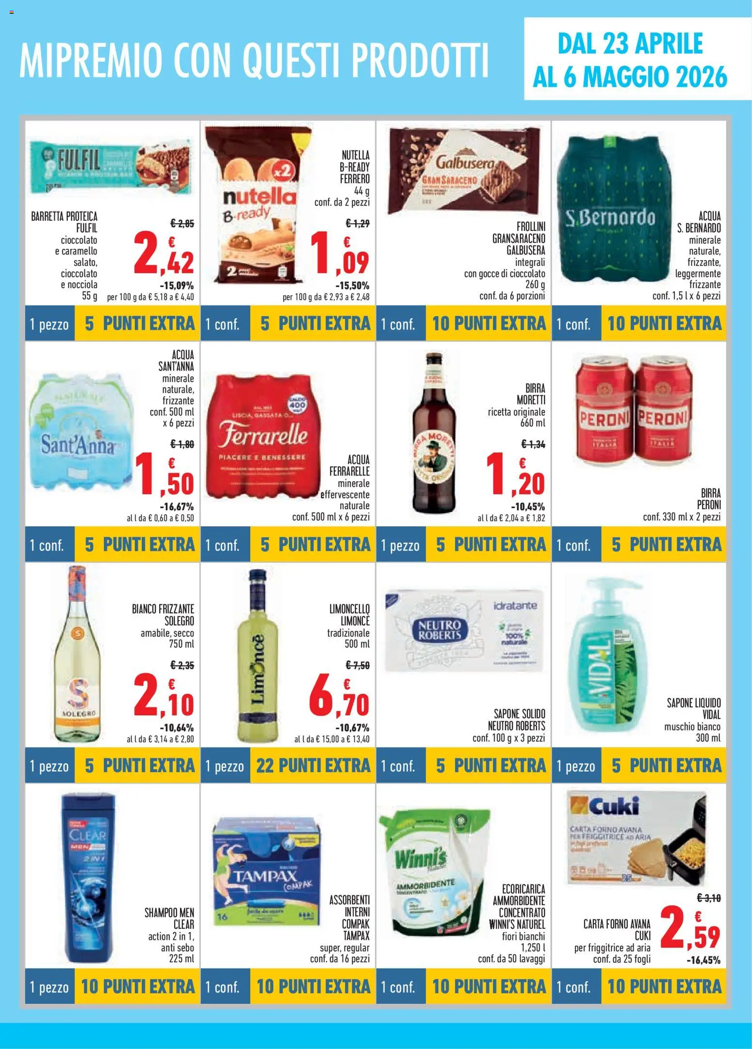 Volantino Conad del 23.04.2026 | Pagina: 5 | Prodotti: Birra, Limoncello, Carta forno, Friggitrice