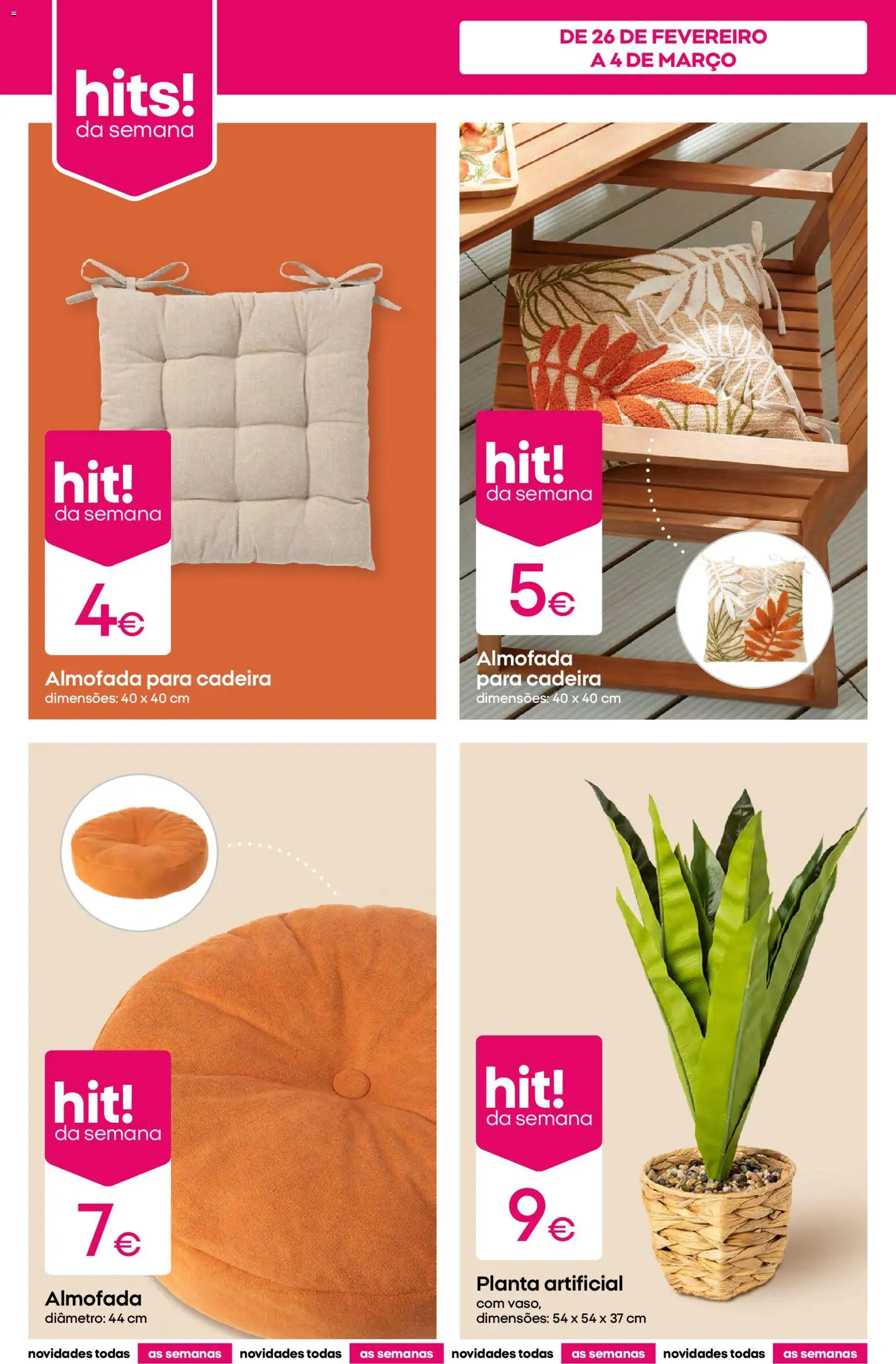 Pepco folheto │ válido de 26.02.2026 | Página: 2 | Produtos: Almofada, Cadeira