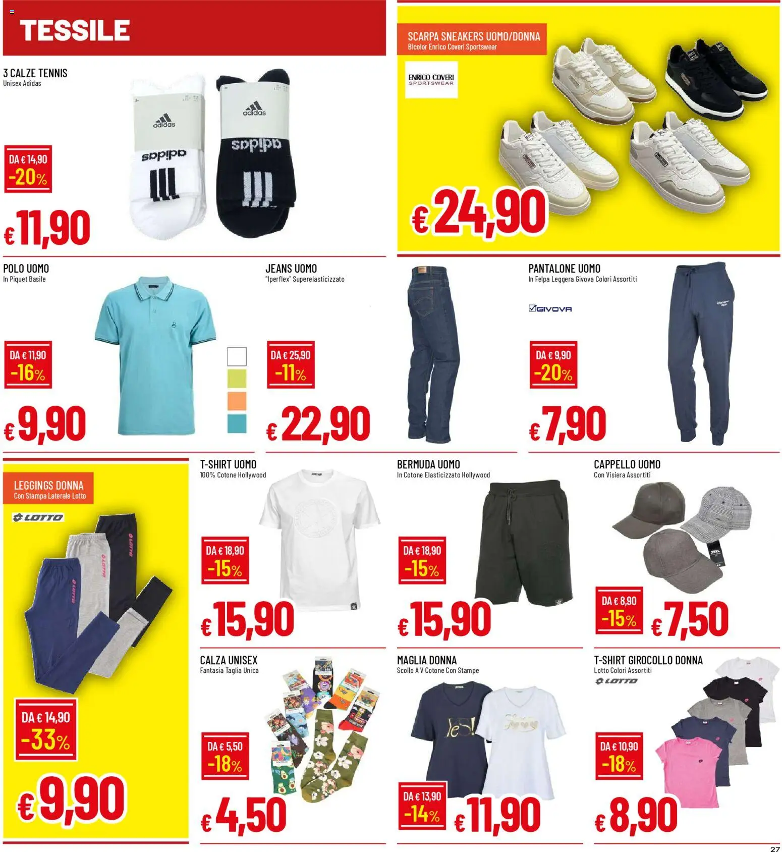 Volantino Famila del 12.03.2026 | Pagina: 27 | Prodotti: Felpa, Leggings, Jeans, Stampa