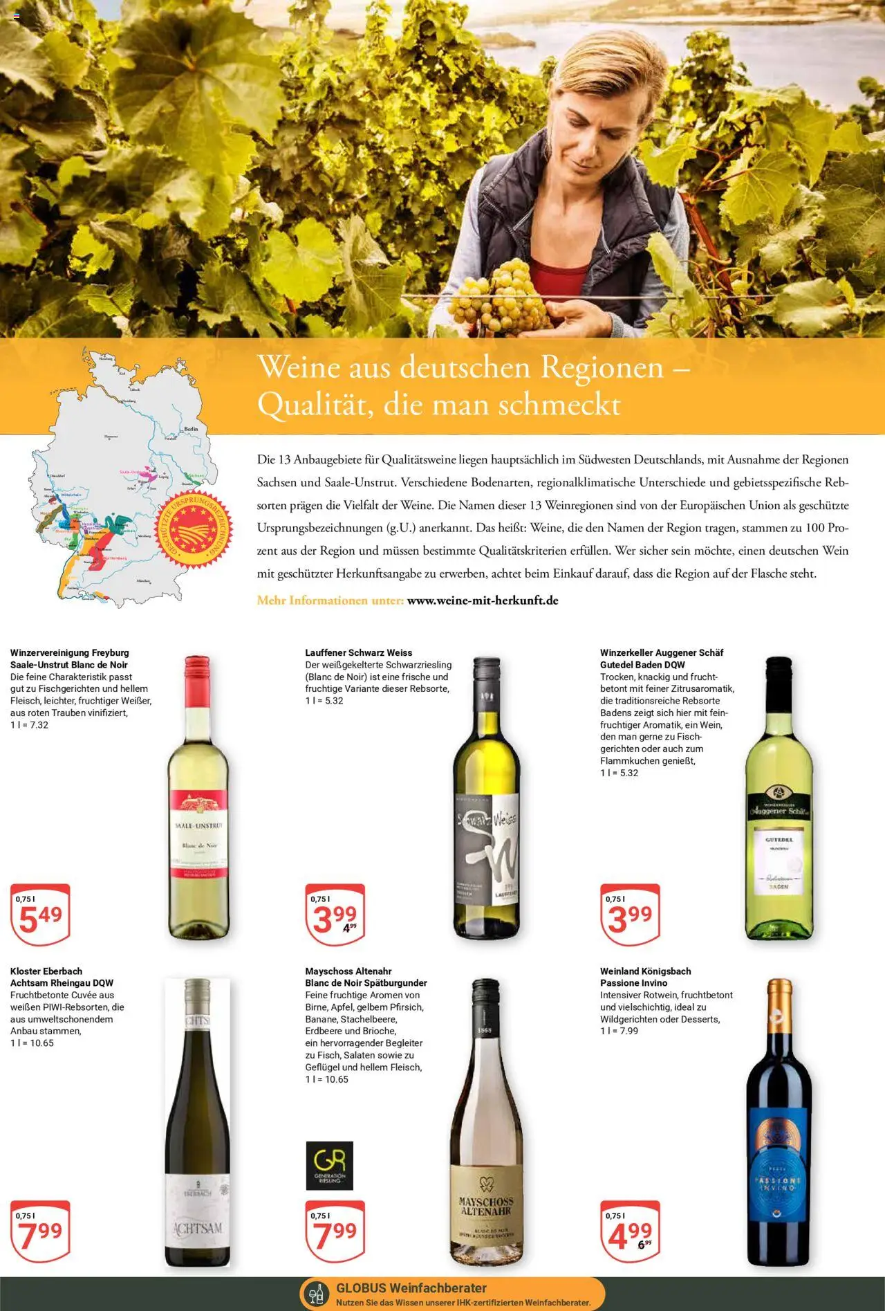 Globus Prospekt 	 - gültig ab dem 02.06.2025 | Seite: 29 | Produkte: Trauben, Fisch, Wein
