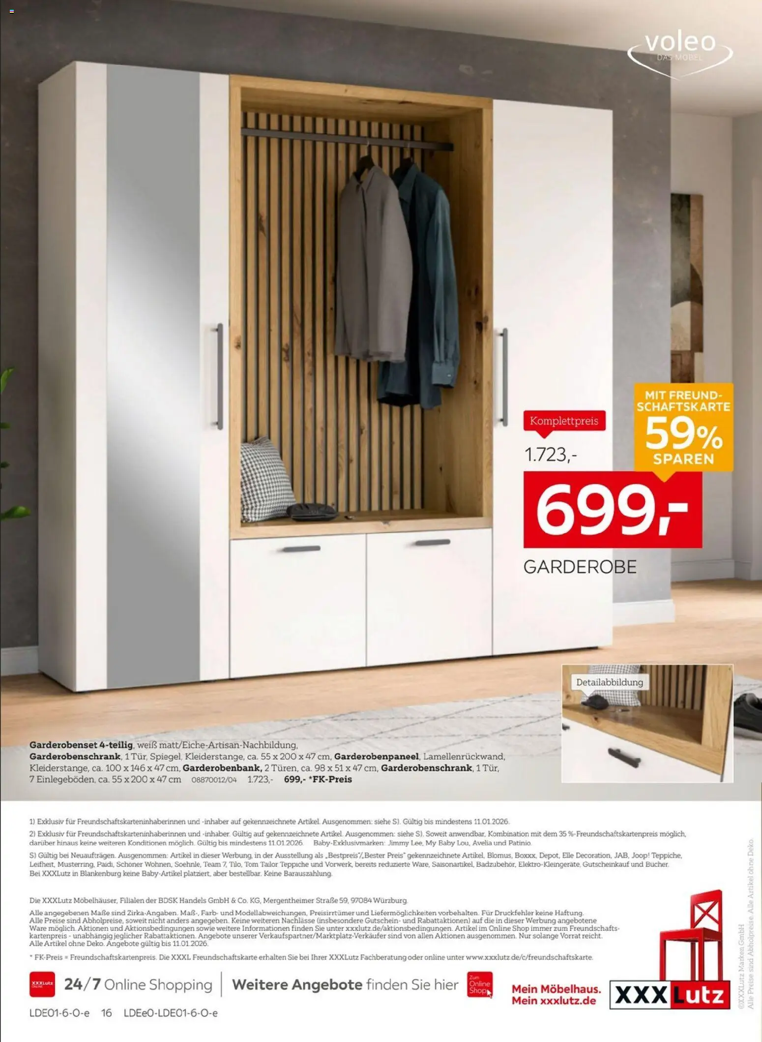 XXXL Lutz - Wohnaccessoires – gültig ab 28.12.2025 | Seite: 16 | Produkte: Garderobenset