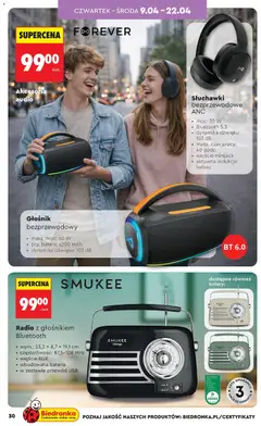 Náhled letáku Biedronka Polsko leták - Hity i inspiracje od 07.04.2026 | Strana: 30 | Produkty: Audio, Rádio, USB