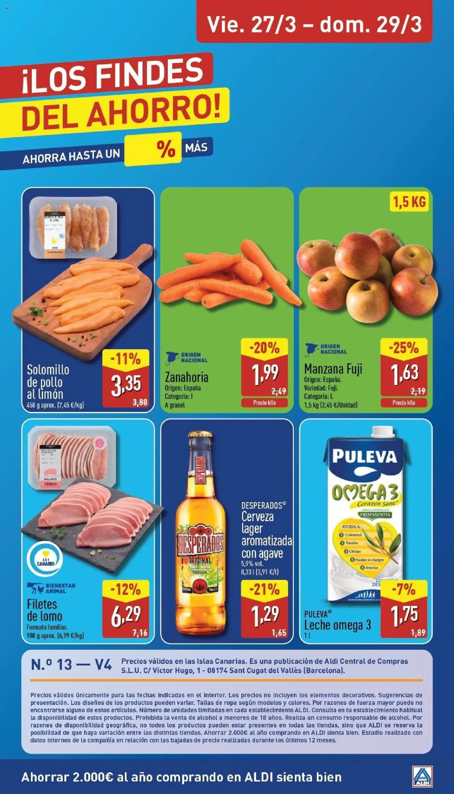 Aldi folleto Canarias │ válido desde el 23.03.2026 | Página: 32 | Productos: Δοχείο φοντί, Leche, Cerveza, Zanahoria