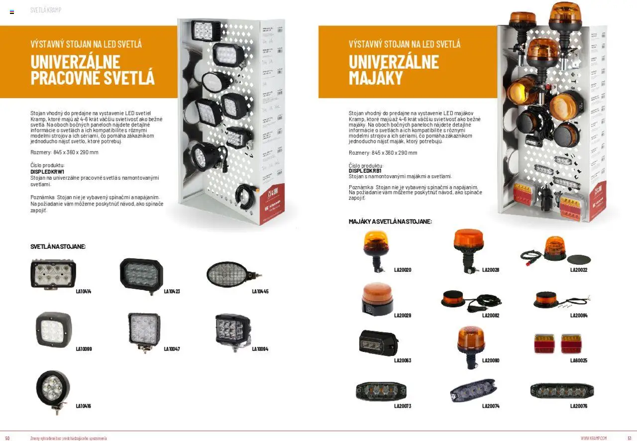 Nové Kramp akcie – leták je platný od 12.08.2025 | Strana: 26 | Produkty: Led svetlá, Led, Svetlá