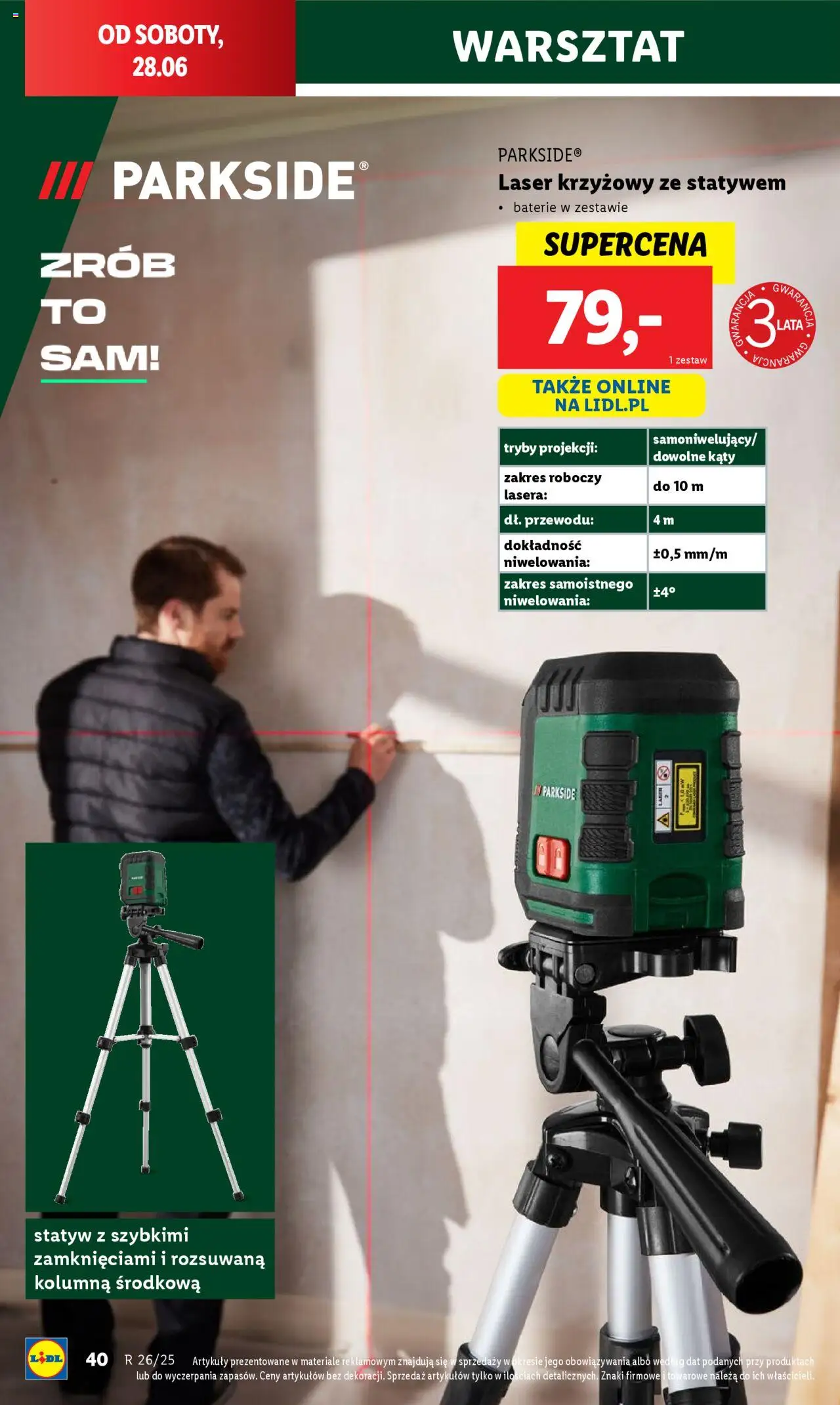 Lidl Katalog od 23.06.2025 | Strona: 42 | Produkty: Baterie, Laser krzyżowy