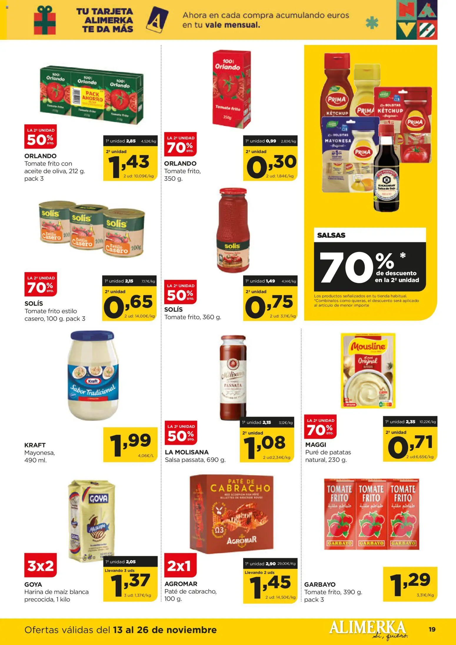 Alimerka folleto Asturias │ válido desde el 13.11.2025 | Página: 21 | Productos: Aceite, Paté, Té, Οθόνη προβολής