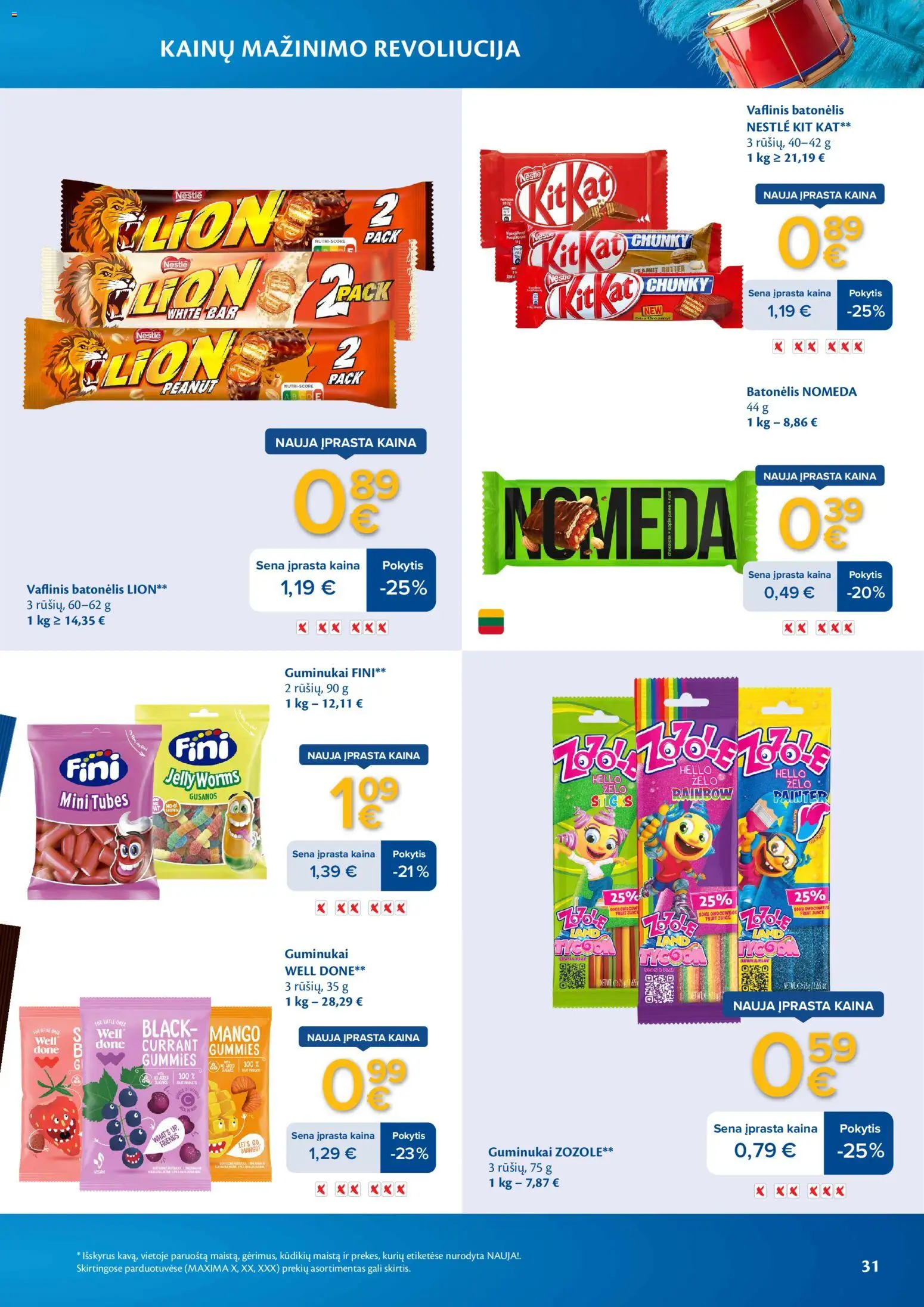 MAXIMA akcijos nuo 03.03.2026 | Puslapis: 31 | Prekių: Guminukai