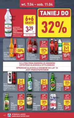 Náhled letáku Aldi Polsko leták od 07.04.2026 | Strana: 14 | Produkty: Staropramen, Mojito, Perla, Deky