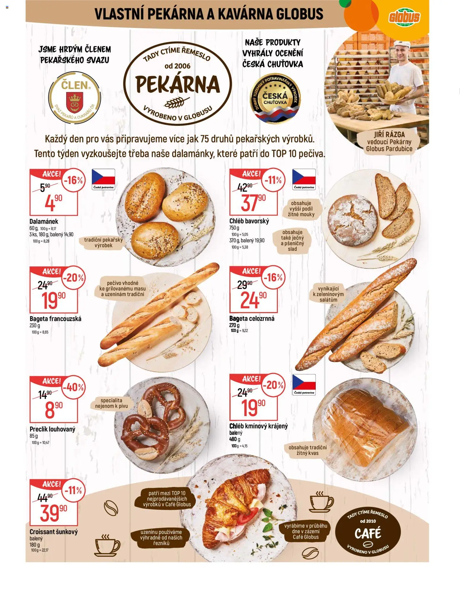 Globus leták - Pardubice od 12.11.2025 | Strana: 6 | Produkty: Globus, Chléb, Pečivo, Croissant