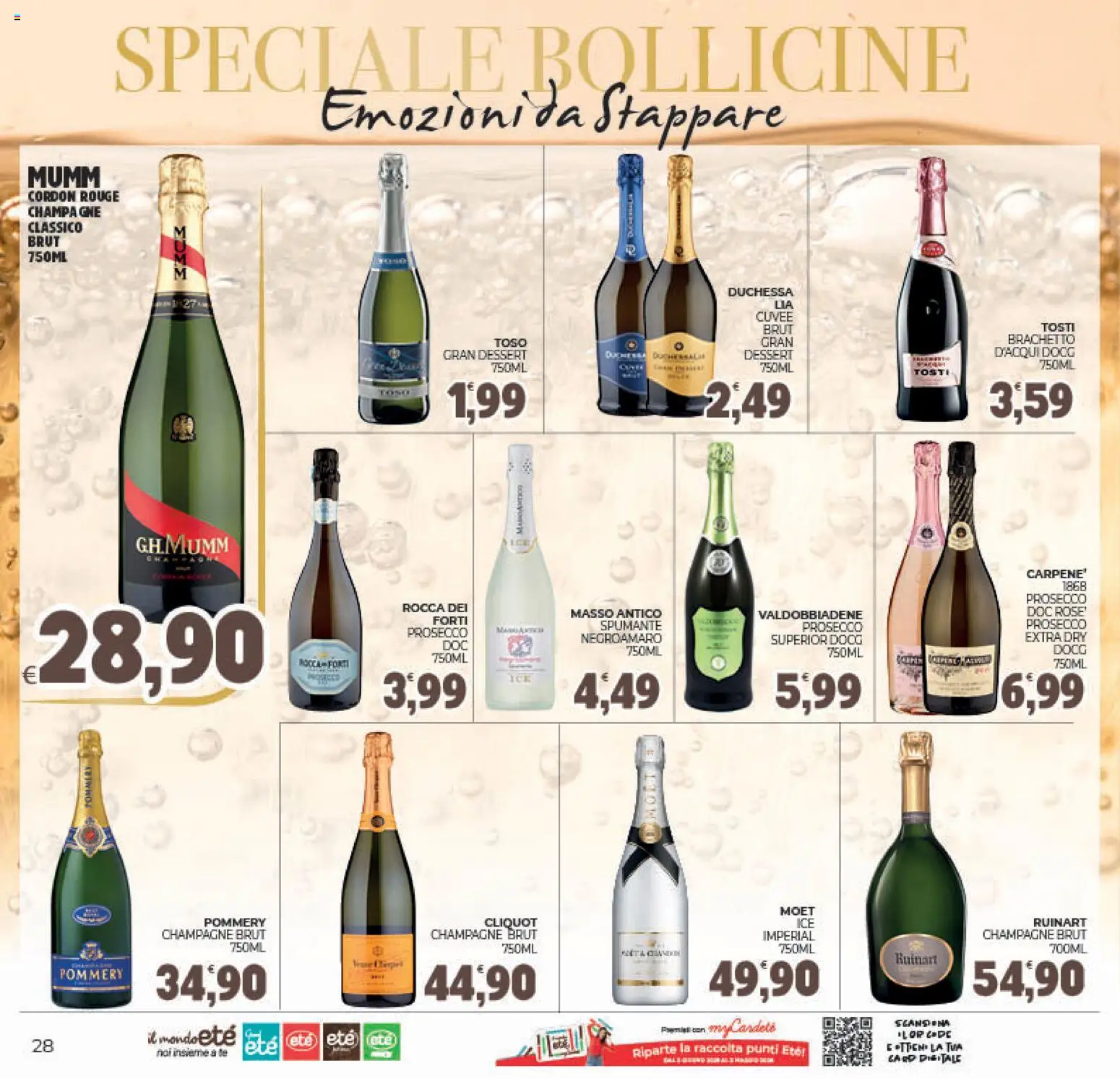 Volantino Eté del 27.12.2025 | Pagina: 28 | Prodotti: Tè, Prosecco, Spumante, Champagne