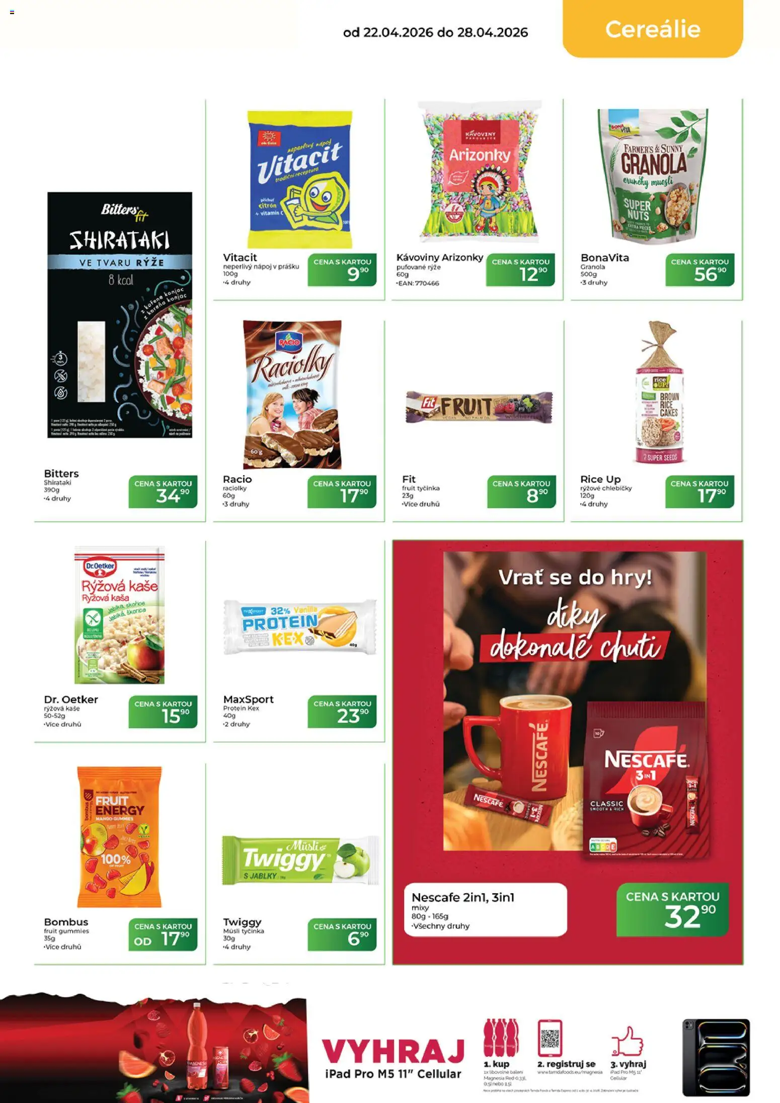 Tamda Foods leták od 22.04.2026 | Strana: 25 | Produkty: Cereálie, Müsli, Müsli tyčinka, Vitacit
