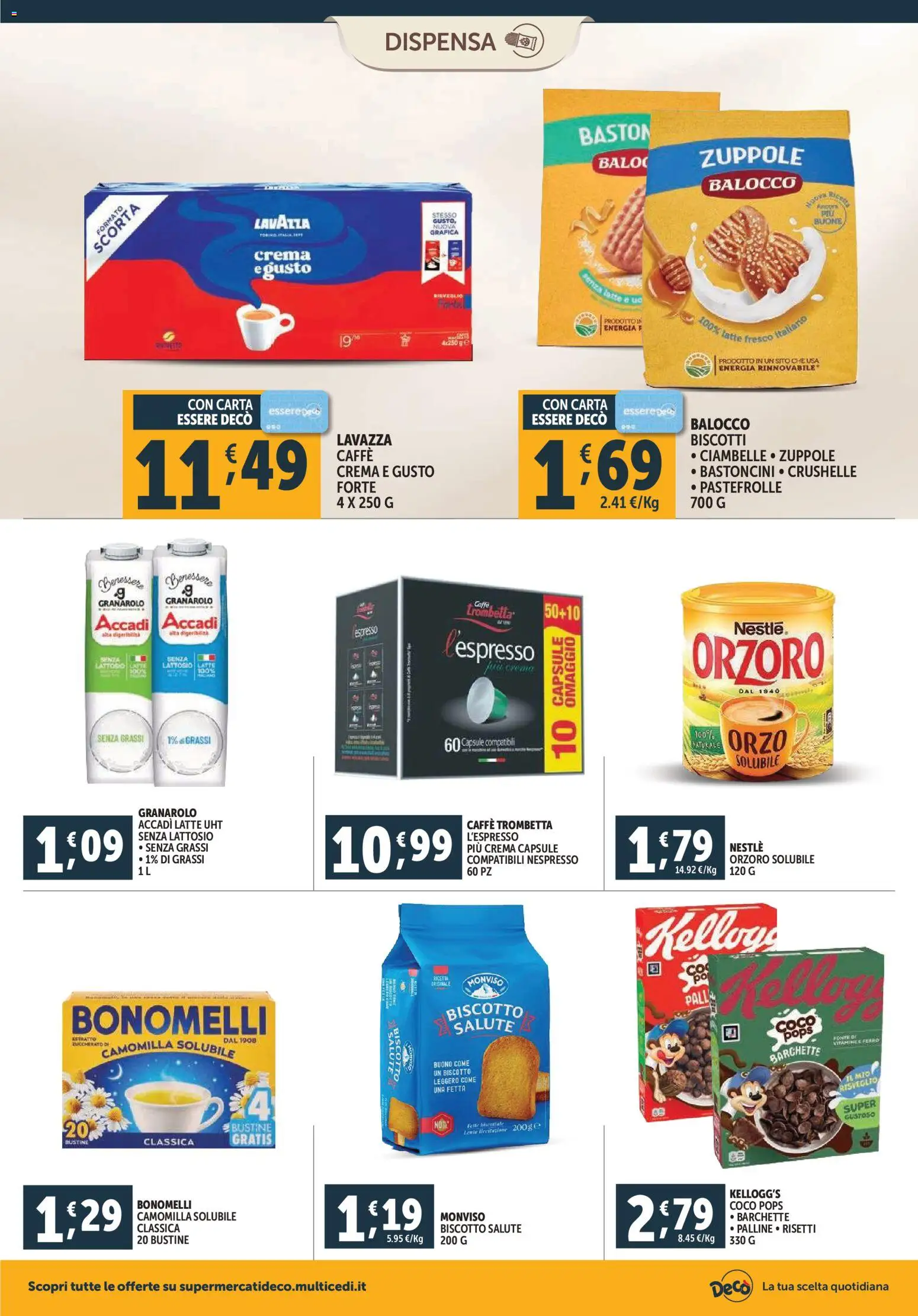 Volantino Decò del 20.11.2025 | Pagina: 10 | Prodotti: Ciambelle, Caffè, Latte, Fette biscottate
