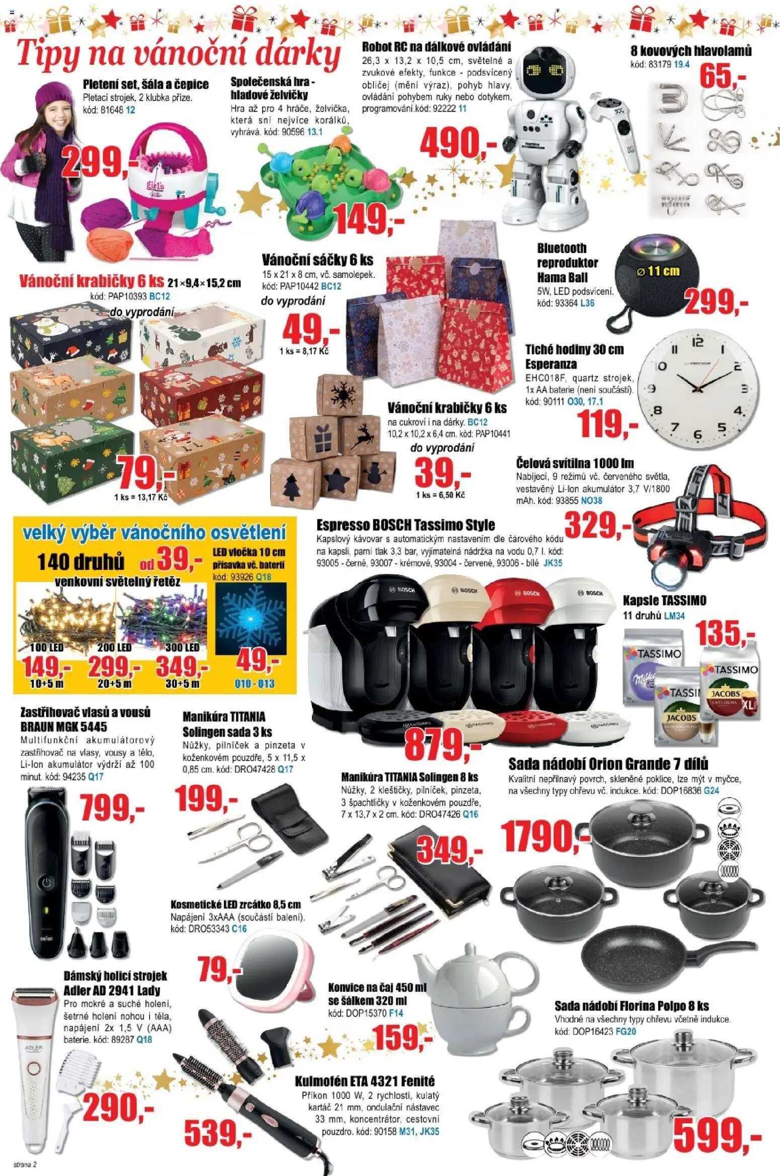 Eva supermarket leták od 17.12.2025 | Strana: 2 | Produkty: Hodiny, Šála, Cukroví, Kartáč