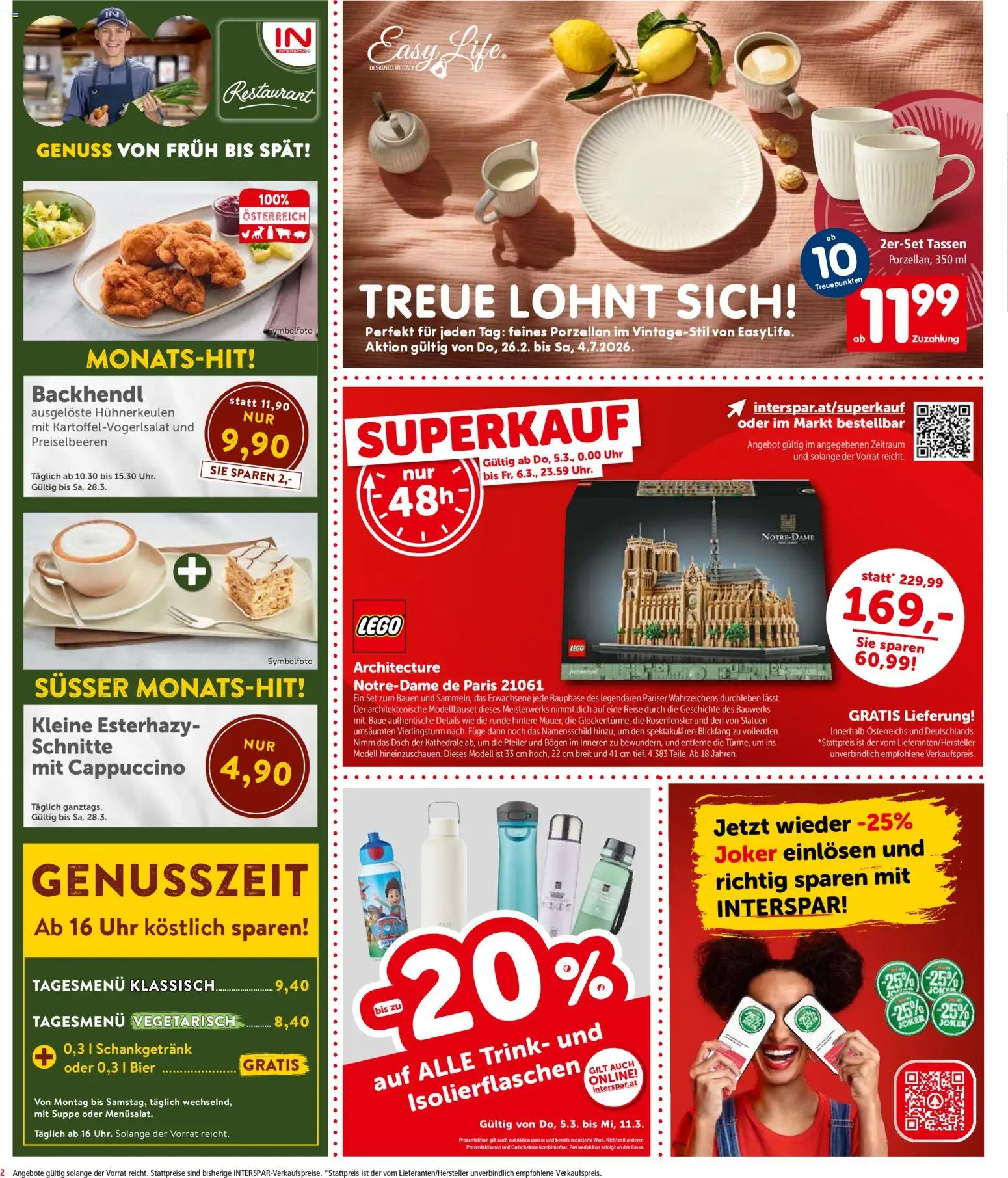 Interspar Flugblatt - Tirol gültig ab 05.03.2026 | Seite: 2 | Produkte: Uhr, Bier