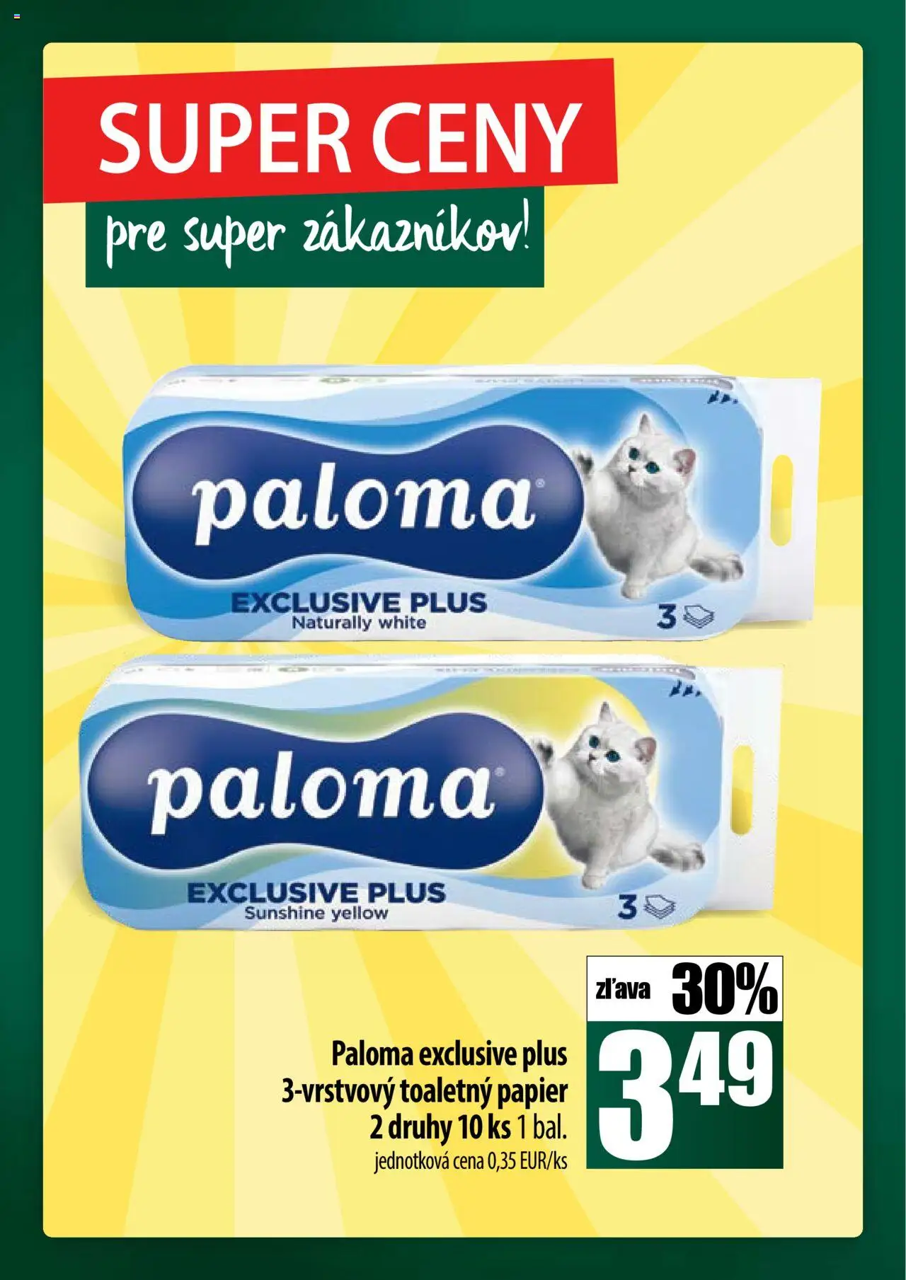 Nové COOP Jednota akcie – leták je platný od 09.10.2025 | Strana: 54 | Produkty: Toaletný papier