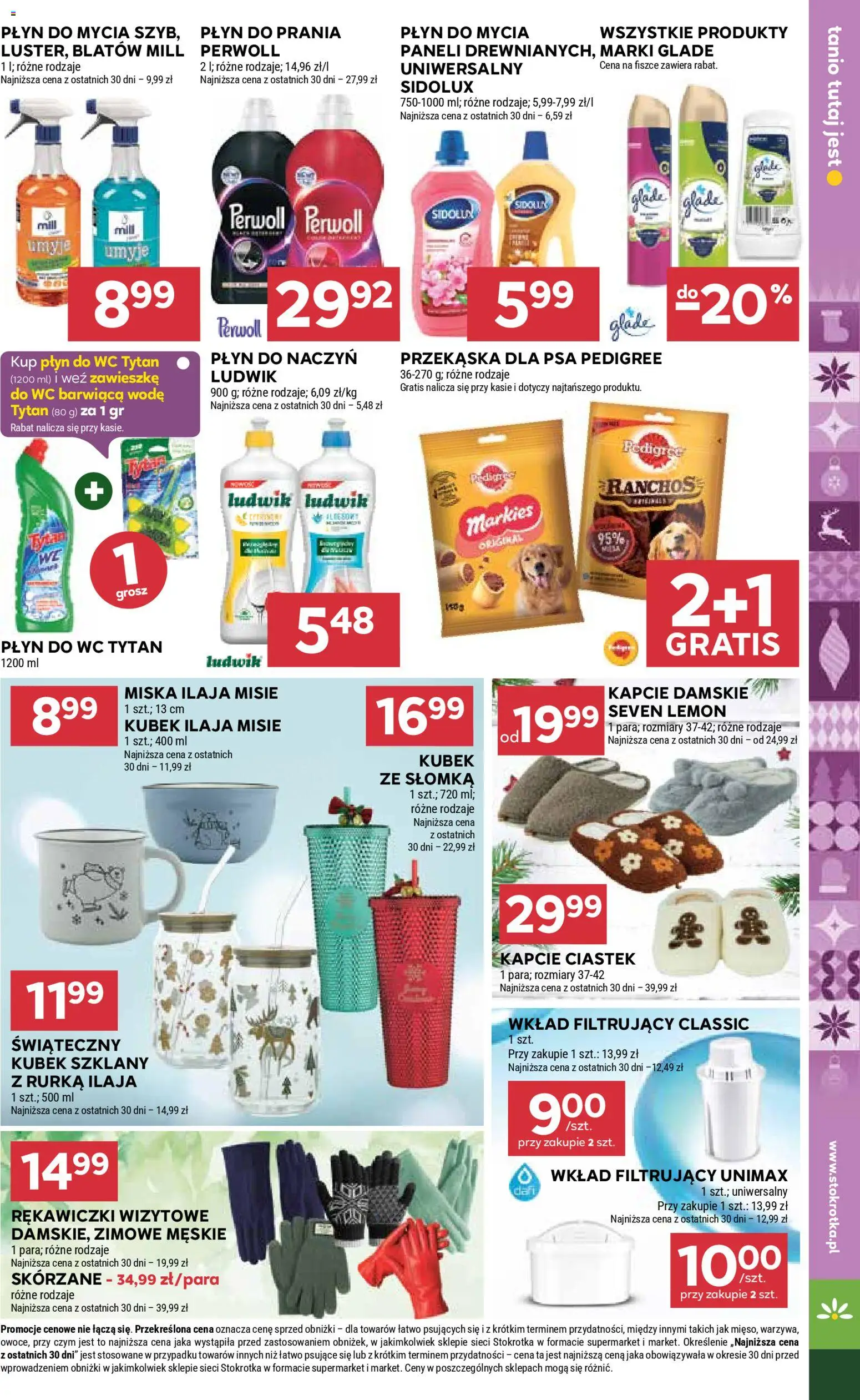 Stokrotka Gazetka od 20.11.2025 | Strona: 25 | Produkty: Kapcie, Rękawiczki, Stokrotka, Pedigree