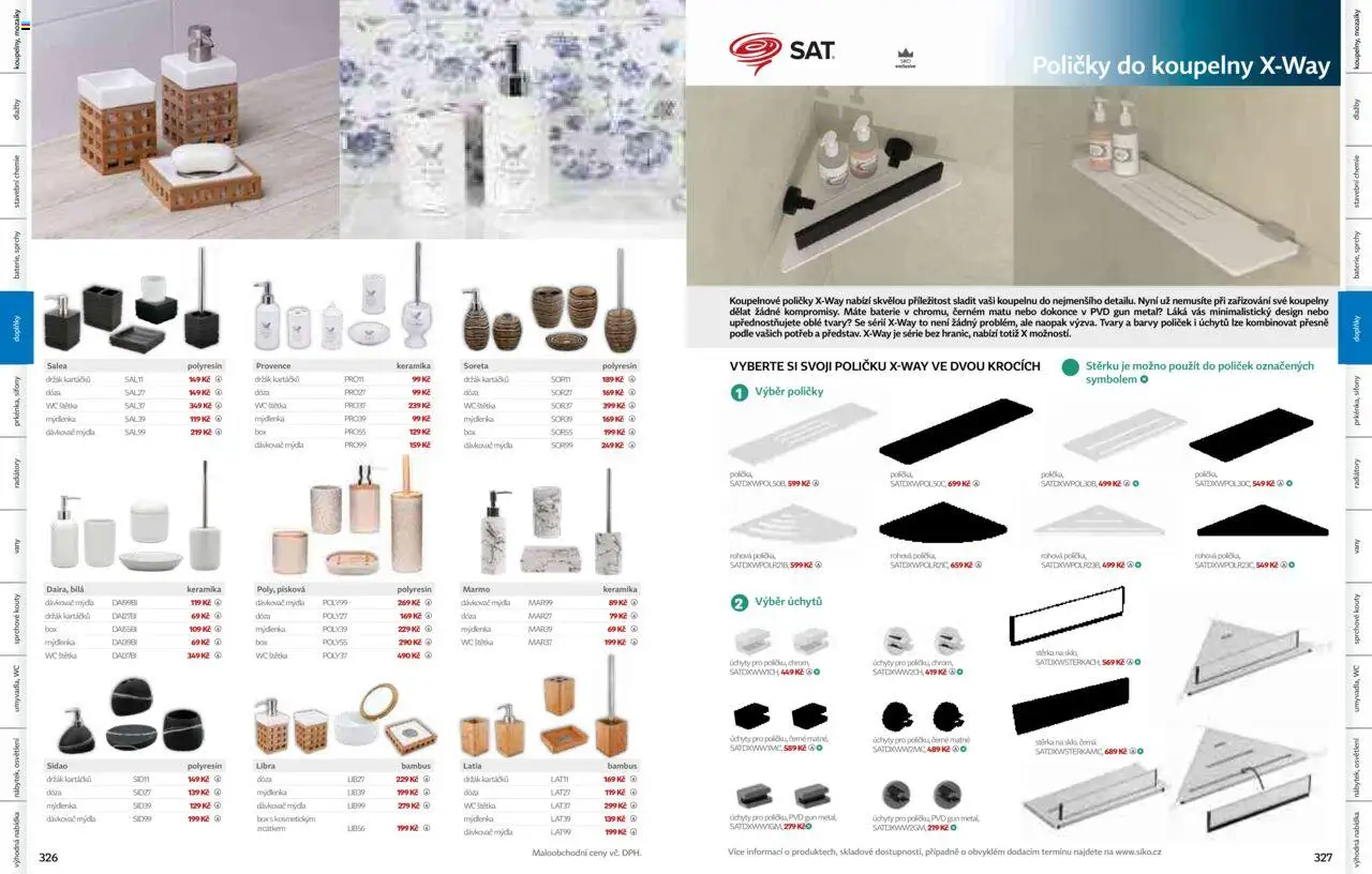 Siko koupelny katalog Koupelny 2025/2026 od 14.10.2025 | Strana: 164 | Produkty: Box, Baterie, Barvy, Koupelnové poličky