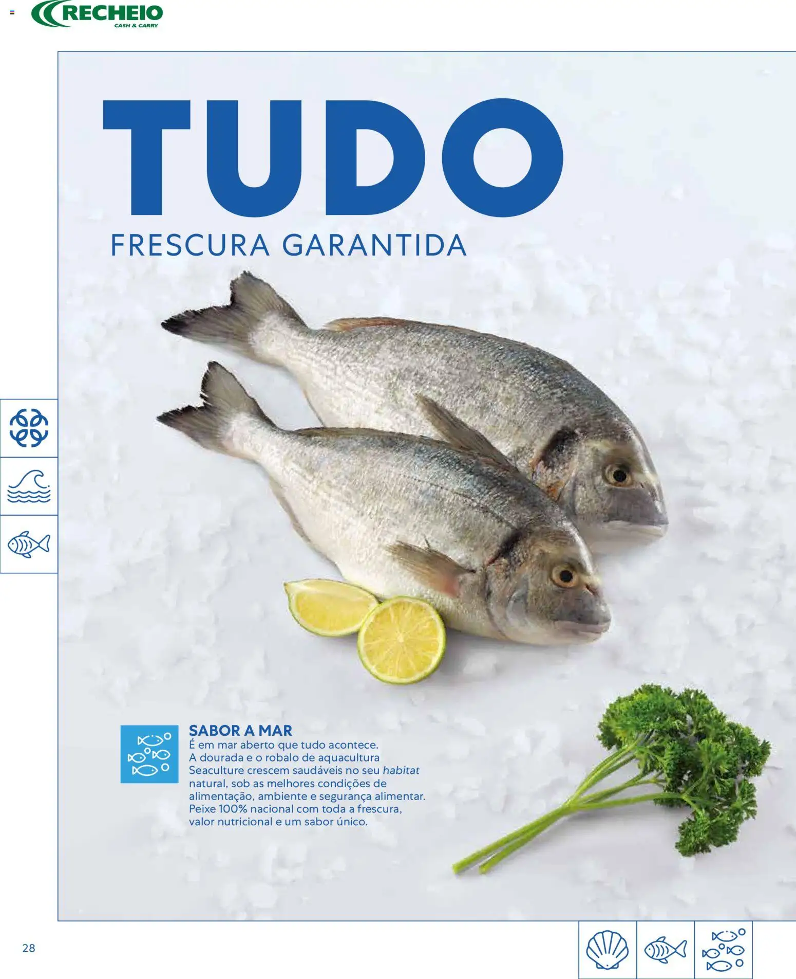 Recheio - Catálogo de Alfragide │ válido de 16.03.2026 | Página: 28 | Produtos: Dourada, Peixe