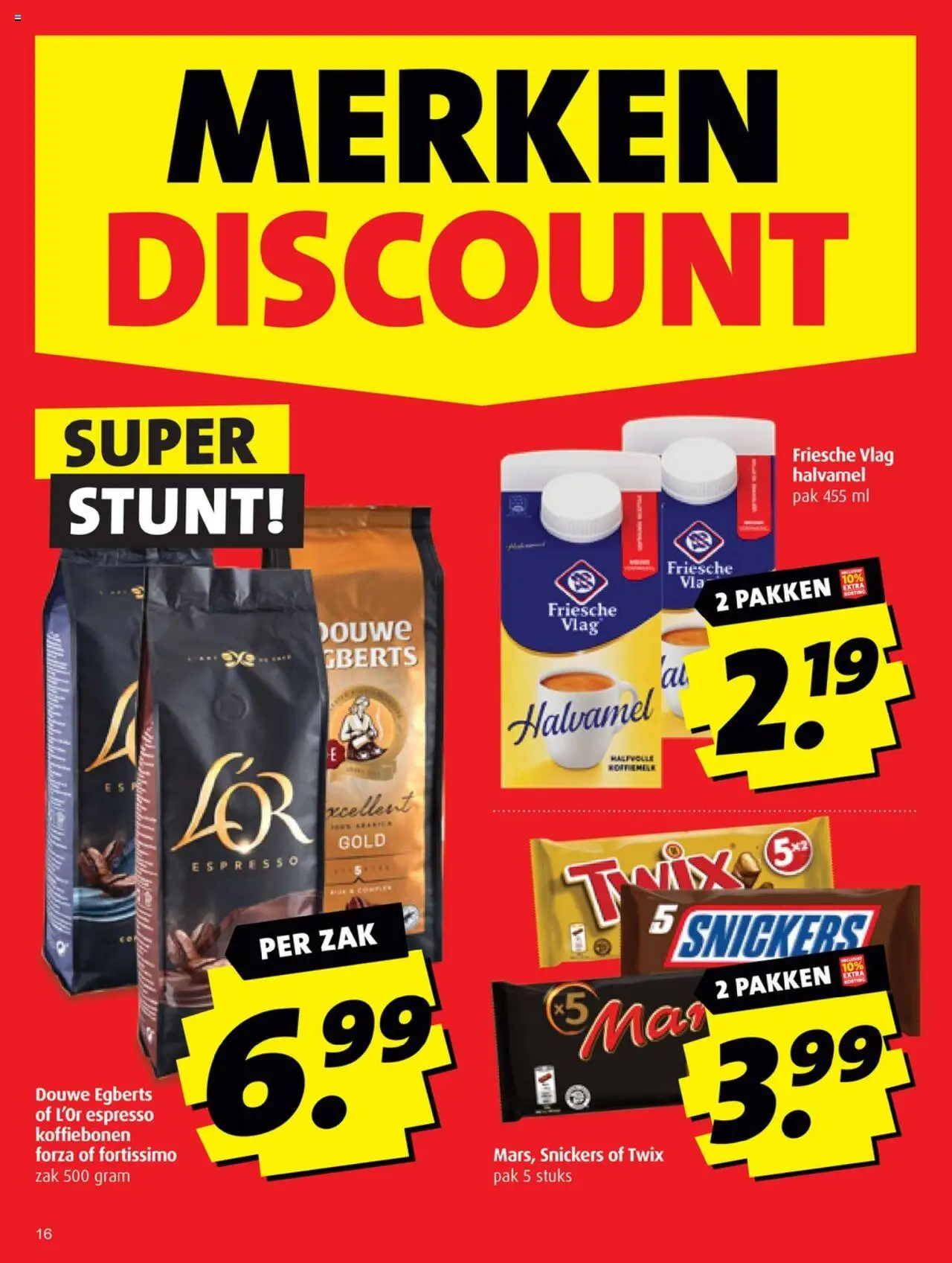  | Pagina: 16 | Producten: Koffiebonen, Zak, Twix, Snickers