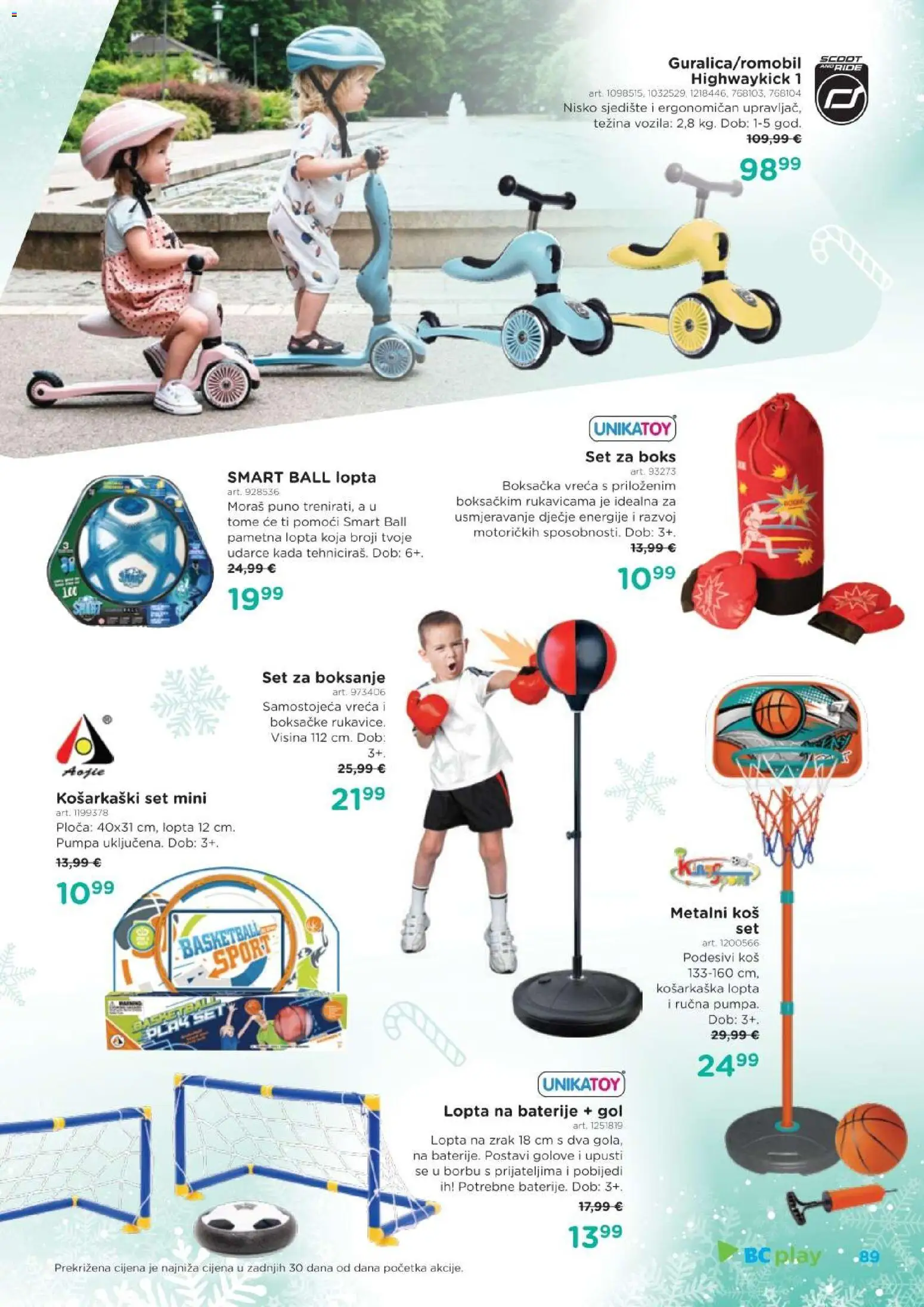 Baby Center katalog | vrijedi od 03.12.2025 | Stranica: 89 | Proizvodi: Lopta, Boksačke rukavice, Baterije, Rukavice