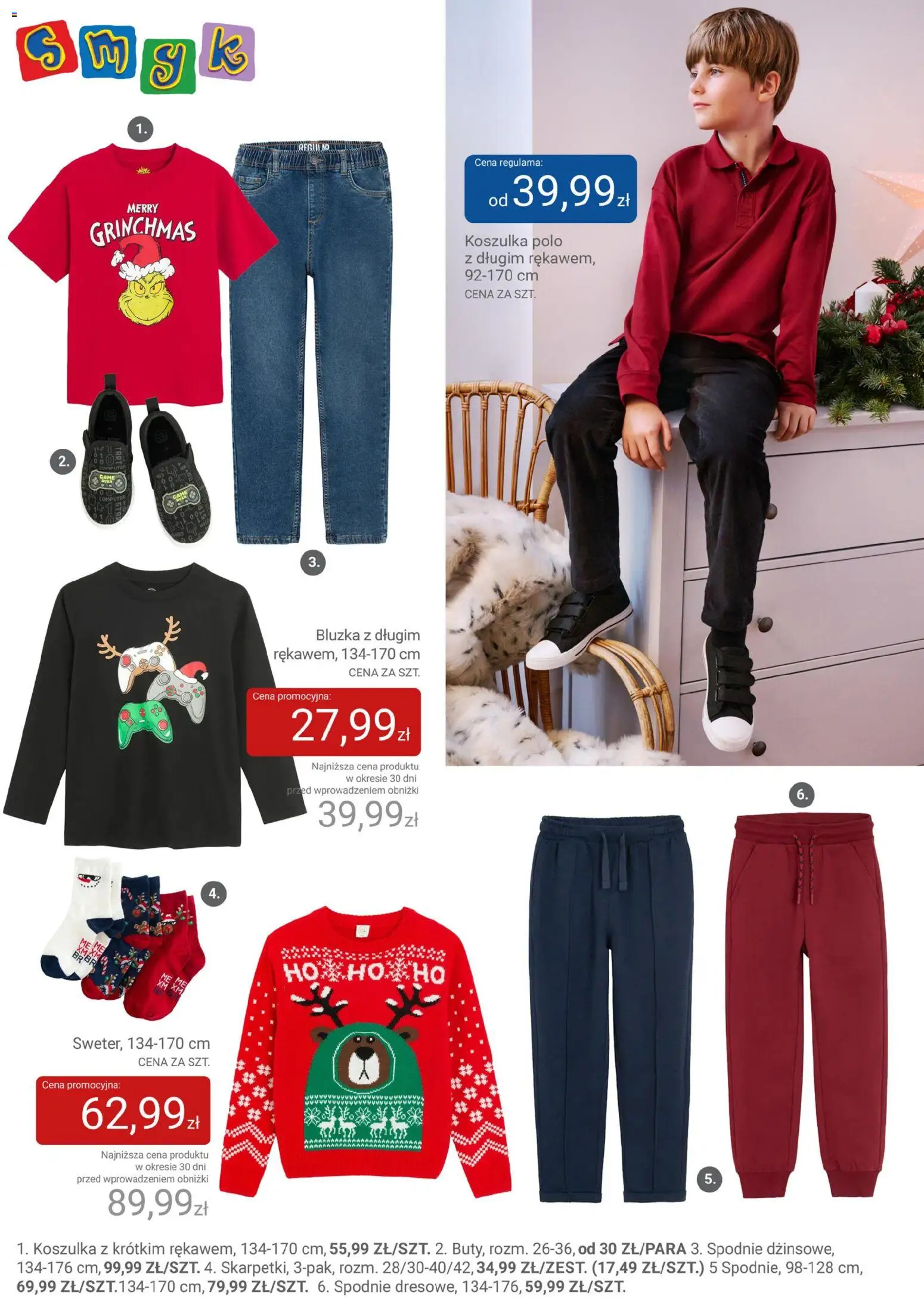 Smyk Gazetka od 02.12.2025 | Strona: 58 | Produkty: Bluzka, Spodnie