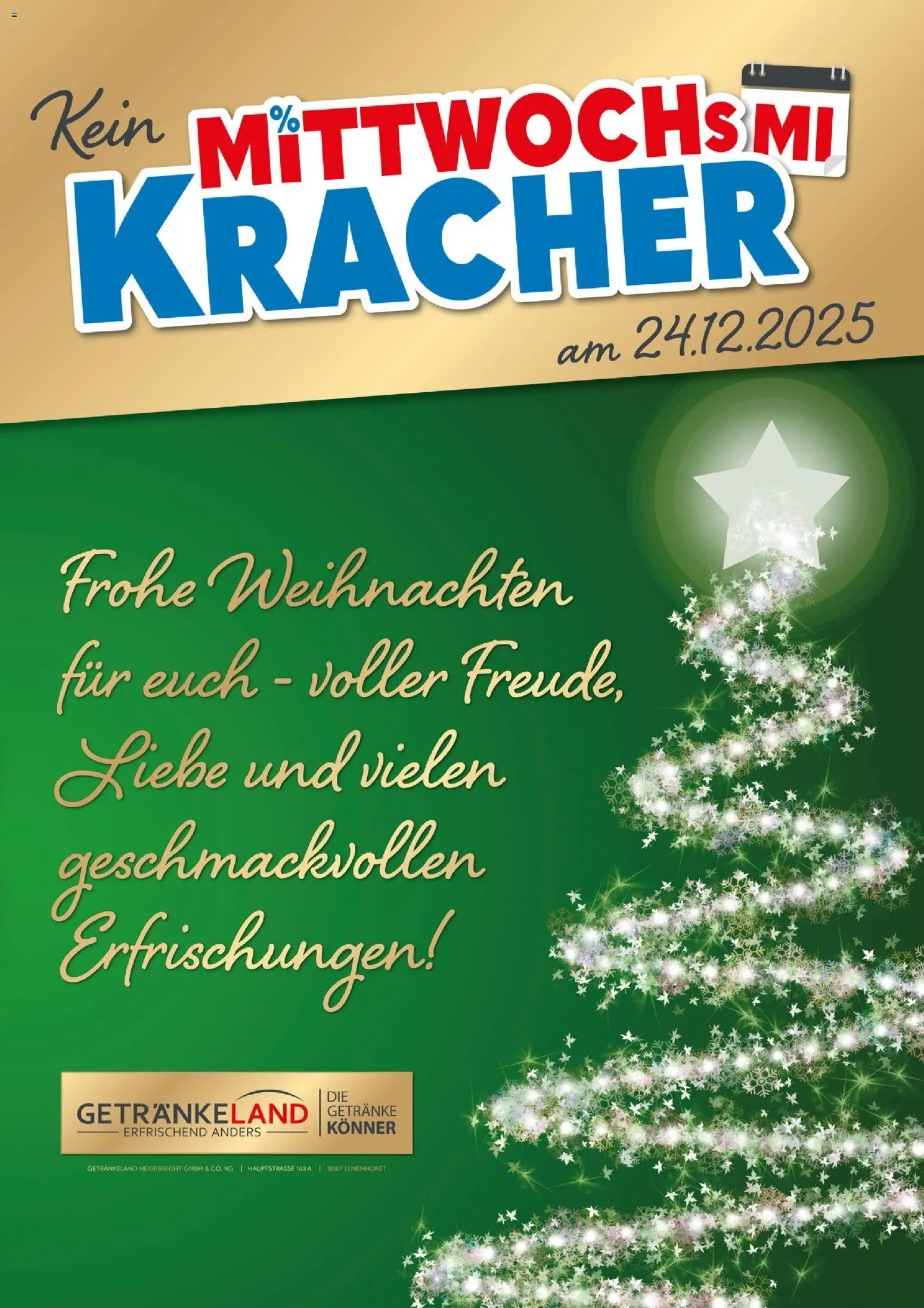 Getränkeland Mittwochs Kracher – gültig ab 24.12.2025 | Seite: 1