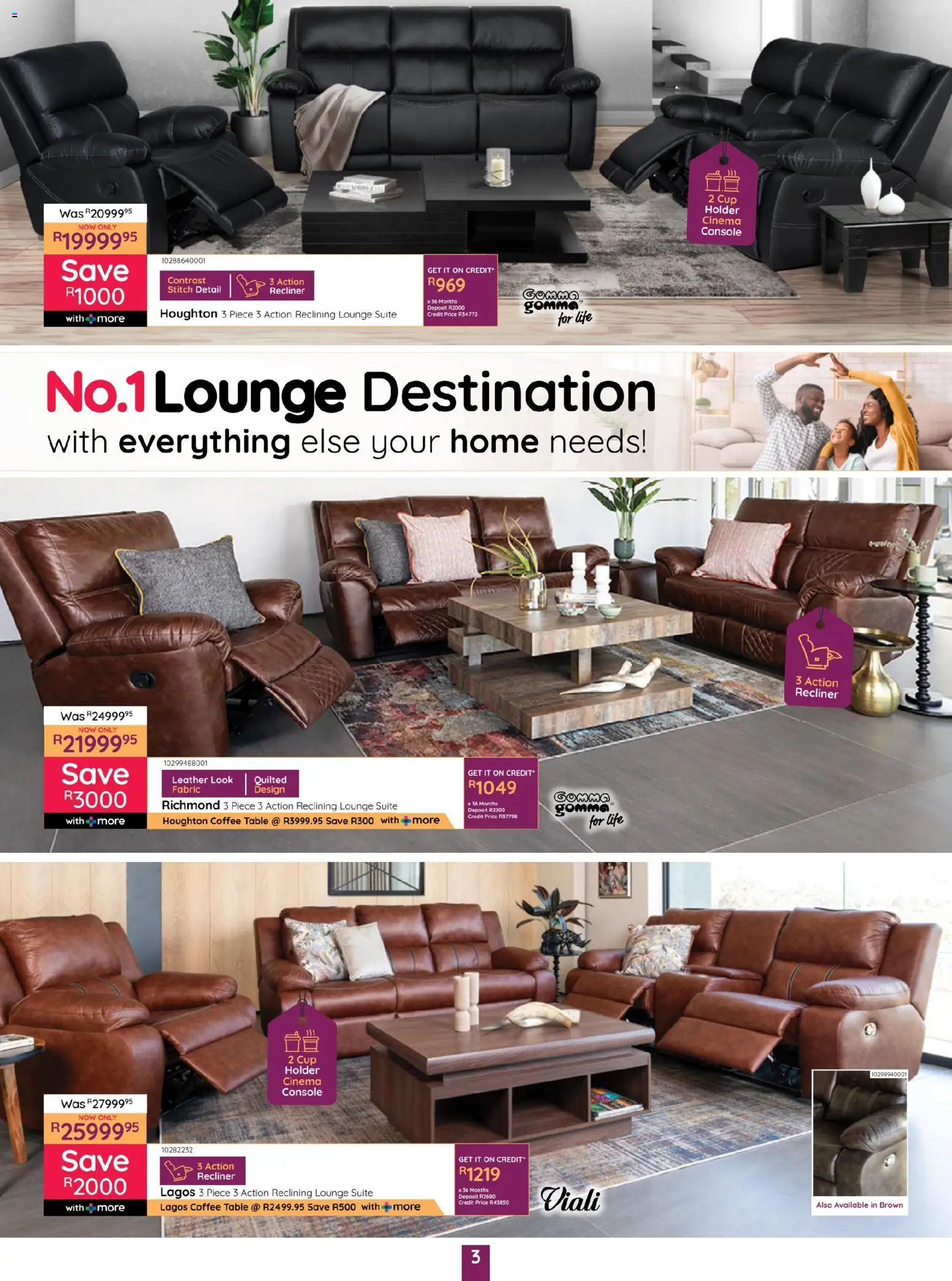 New Bradlows catalogue – valid from 29.12.2025 | Page: 3 | Products: Coffee table, Table, Lounge suite, Coffee