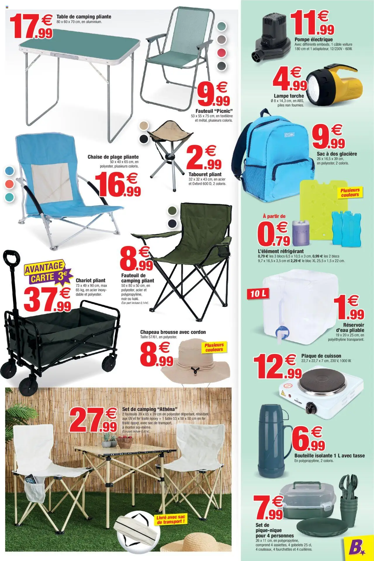  | Page: 9 | Produits: Câble, Chaise, Piles, Sac à dos