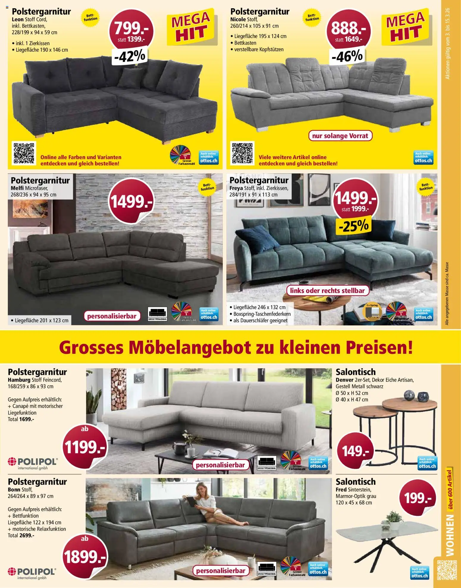 Otto's Aktionen – gültig ab 03.03.2026 | Seite: 11 | Produkte: Bett