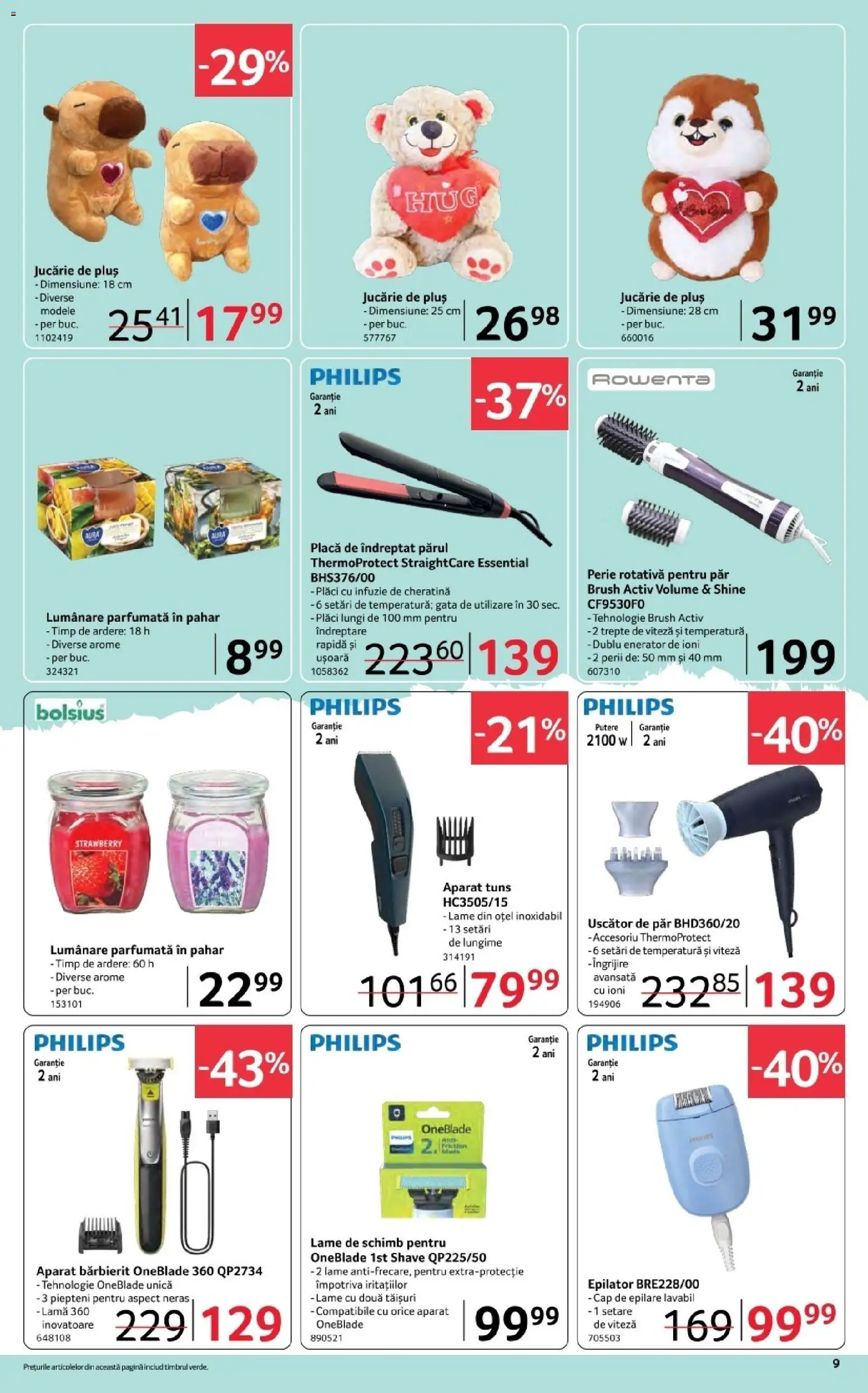Noul catalog Selgros – valabil de la 06.02.2026 | Pagină: 9 | Produse: Enginar, Uscător, Epilator, Perie