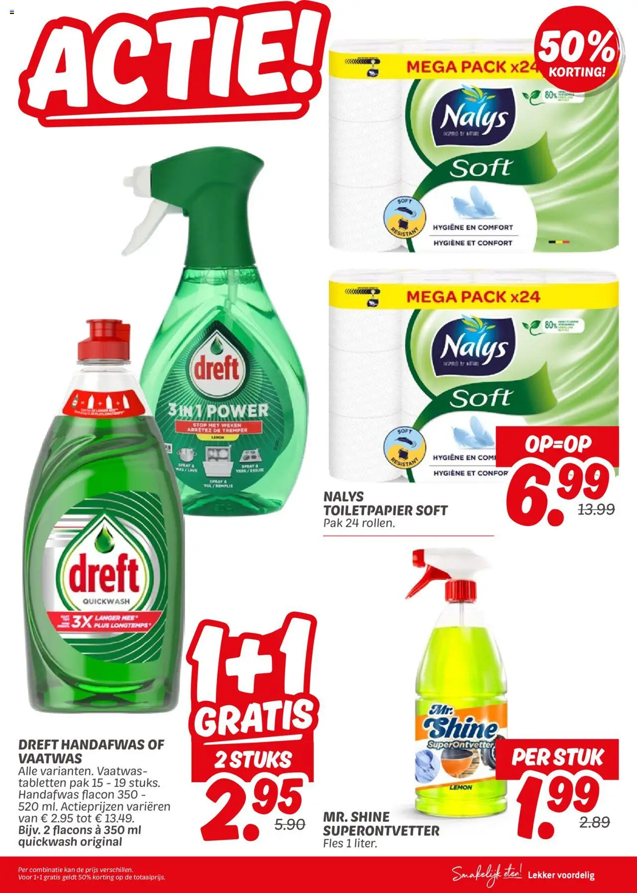 {H1} | Pagina: 21 | Producten: Vaatwas tabletten, Kan, Fles, Was