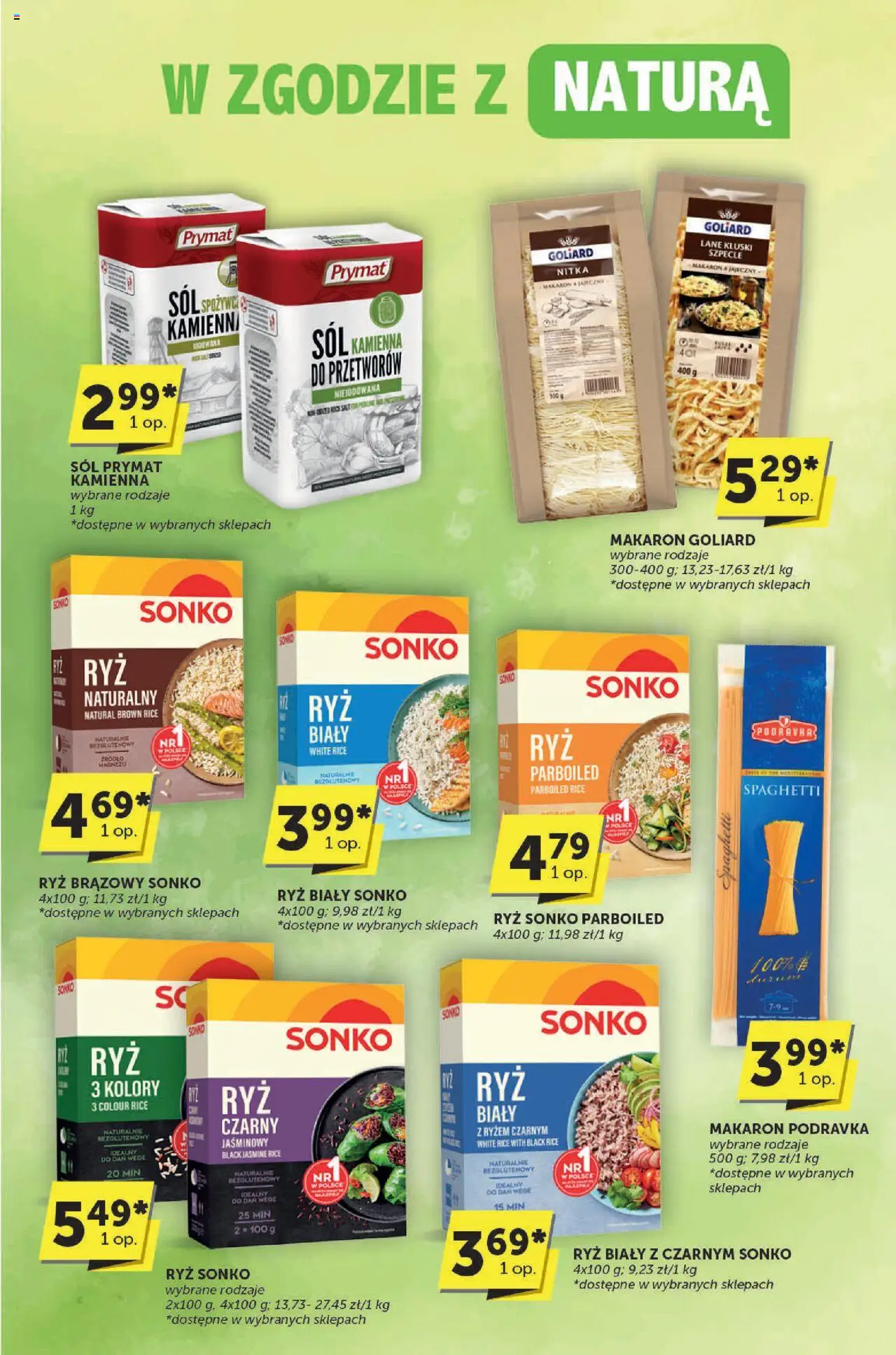 Groszek Gazetka - Katalog od 29.05.2025 | Strona: 12 | Produkty: Ryż, Makaron, Sól