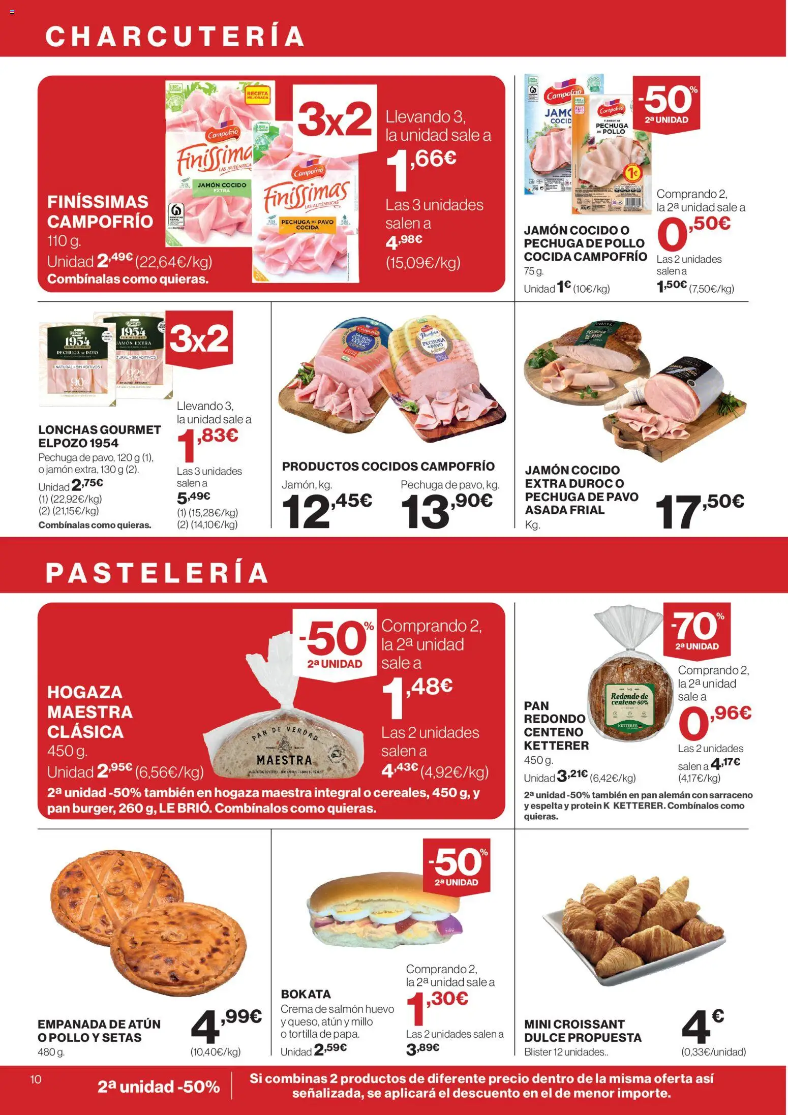 Supercor Canarias │ válido desde el 26.02.2026 | Página: 10 | Productos: Pan, Jamón, Jamón cocido, Crema