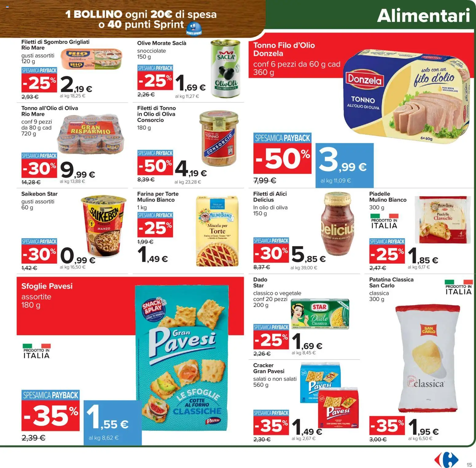 Volantino Carrefour del 02.03.2026 | Pagina: 15 | Prodotti: Manzo, Olio, Olive, Tonno