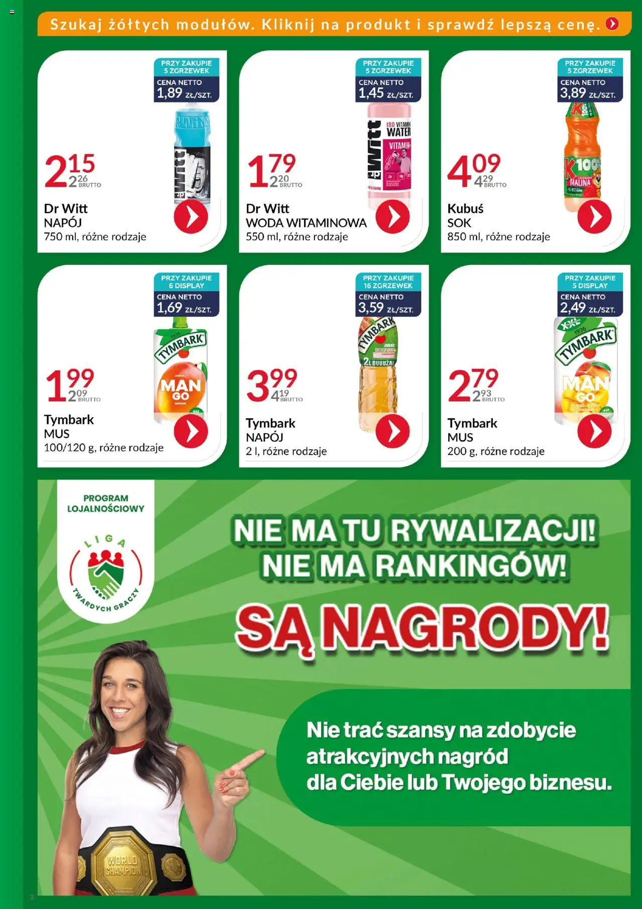 Eurocash Gazetka - Katalog Artykułów Spożywczych od 19.10.2025 | Strona: 2 | Produkty: Brzoskwinia, Malina, Woda