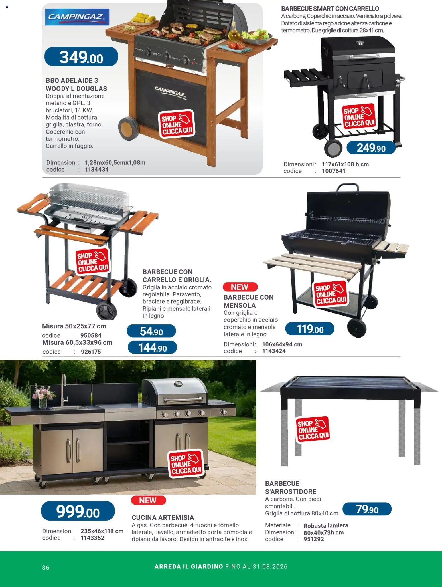Volantino CFadda del 08.04.2026 | Pagina: 36 | Prodotti: Ripiano, Carrello, Griglia, Fornello