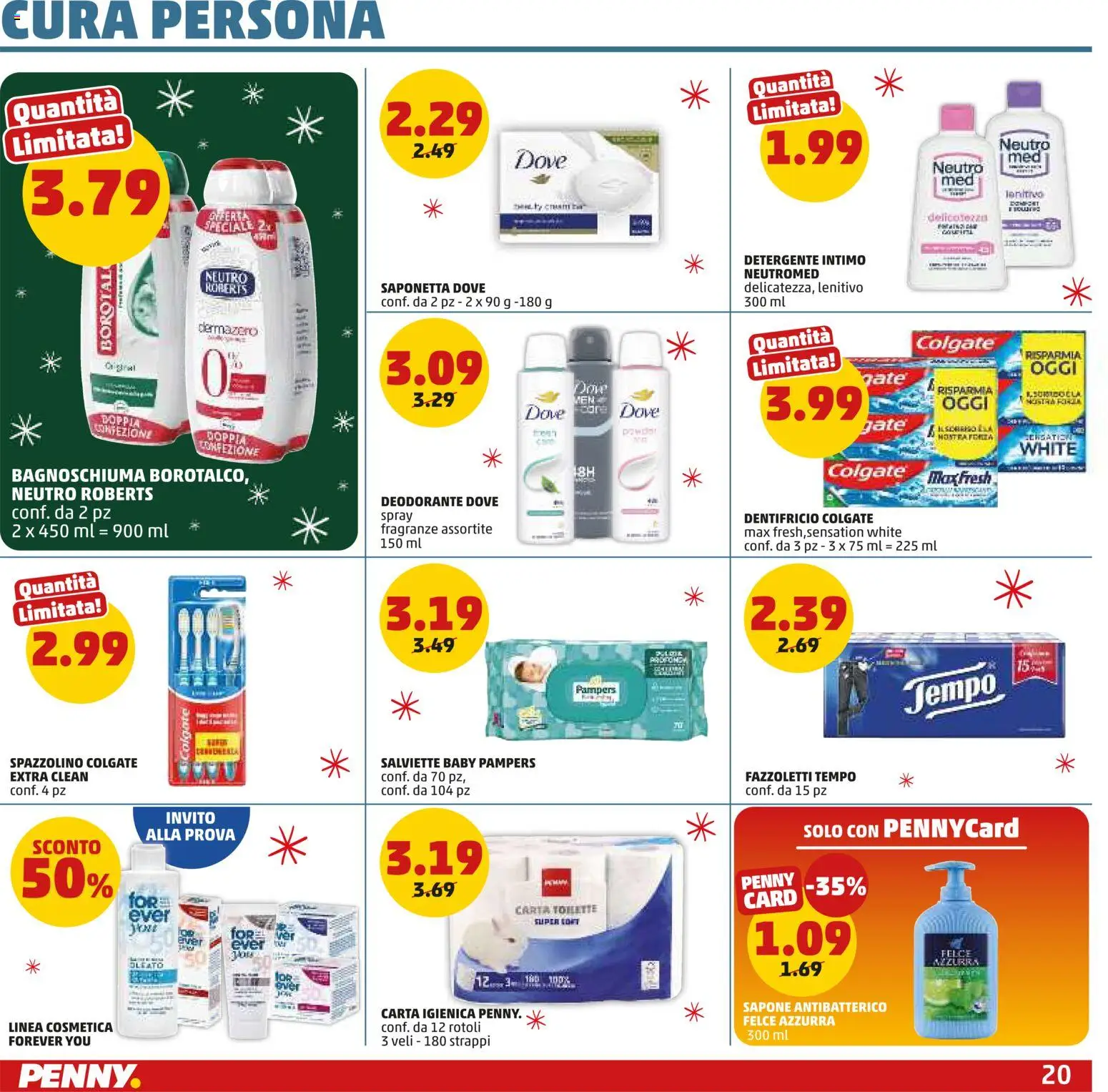 Volantino PENNY del 15.12.2025 | Pagina: 20 | Prodotti: Carta igienica, Sapone, Saponetta, Pampers