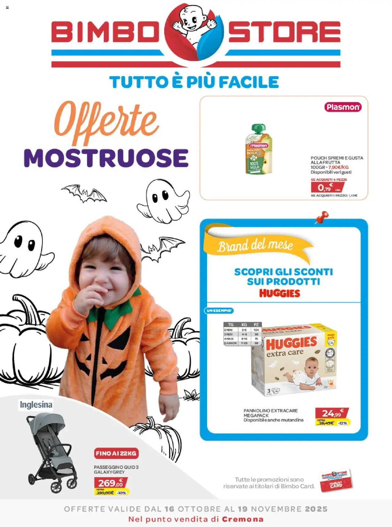 Volantino Bimbo store del 16.10.2025 | Pagina: 1 | Prodotti: Passeggino