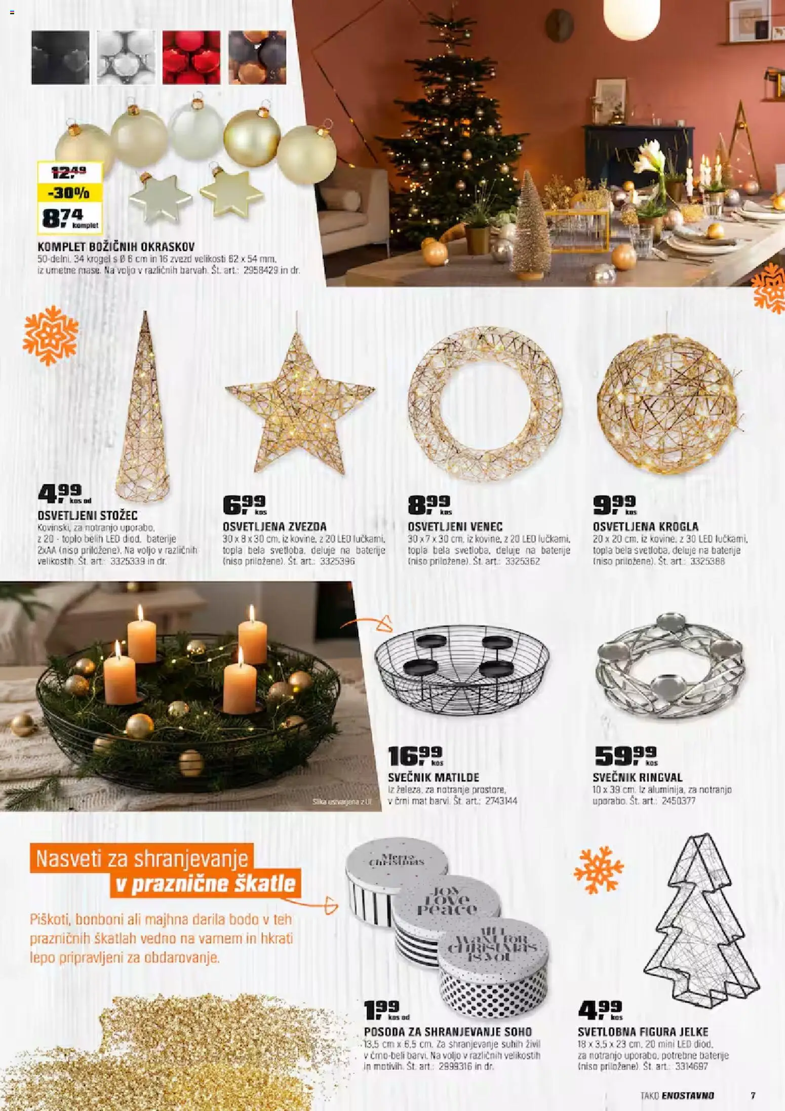 Novi OBI katalog ponudbe – veljaven od 10.11.2025 | Stran: 7 | Izdelki: Bonboni, Svečnik, Škatle, Baterije