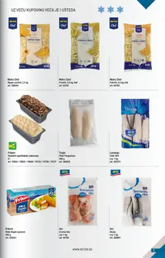 Metro katalog BMPL - pregled Metro kataloga - važi od 01.04.2026 | Strana: 7 | Proizvode: Riblji štapići, Skuša, Pakovanje, Riba