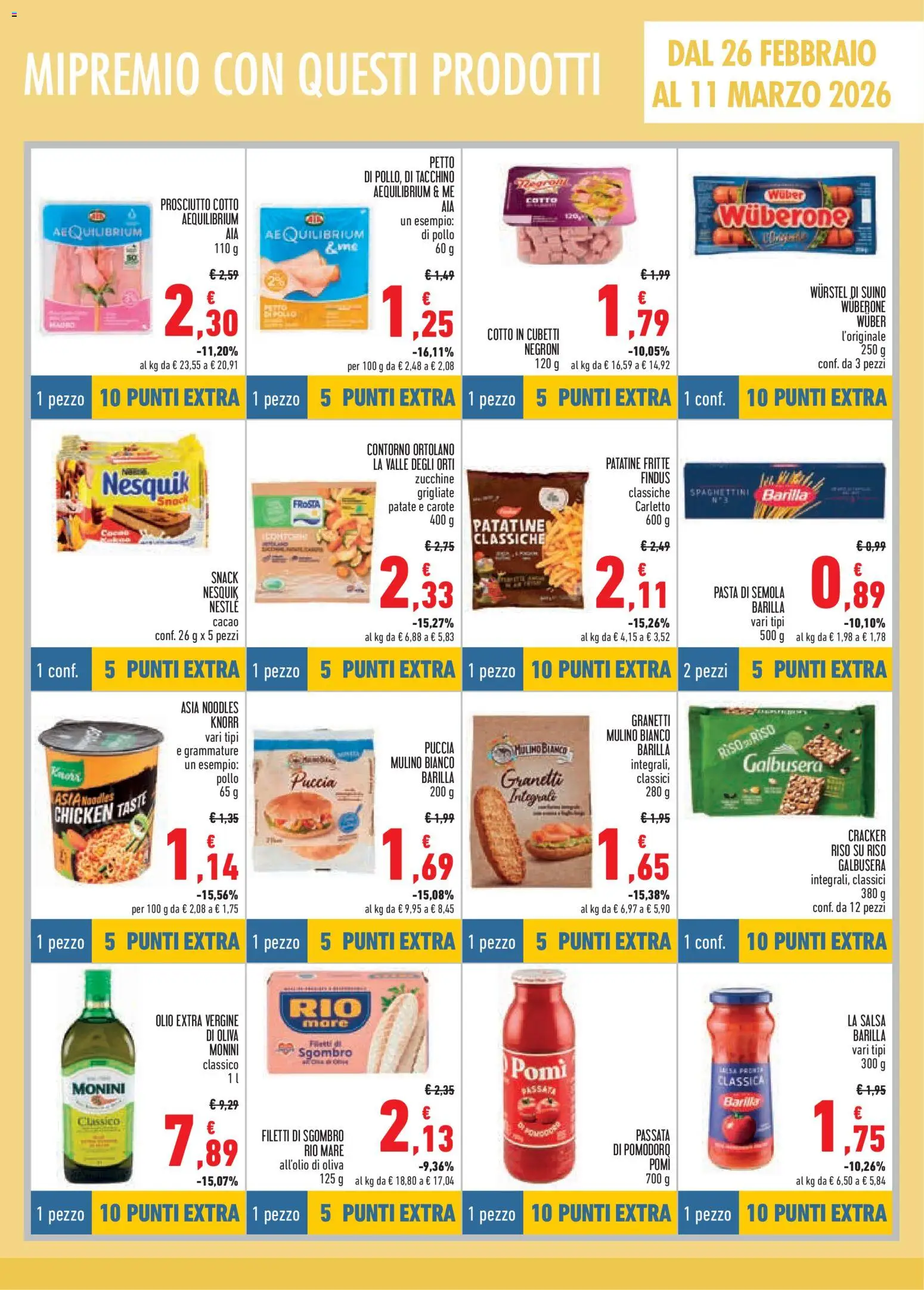 Volantino Conad del 26.02.2026 | Pagina: 5 | Prodotti: Pollo, Pomodoro, Olio, Crackers