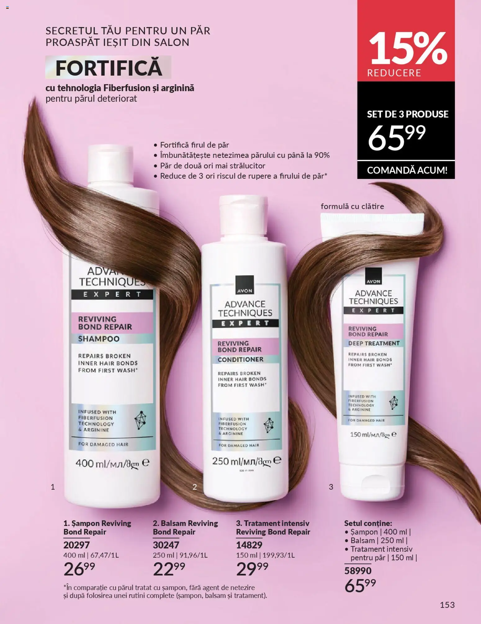 Noul catalog Avon – valabil de la 01.02.2026 | Pagină: 155 | Produse: Șampon, Balsam