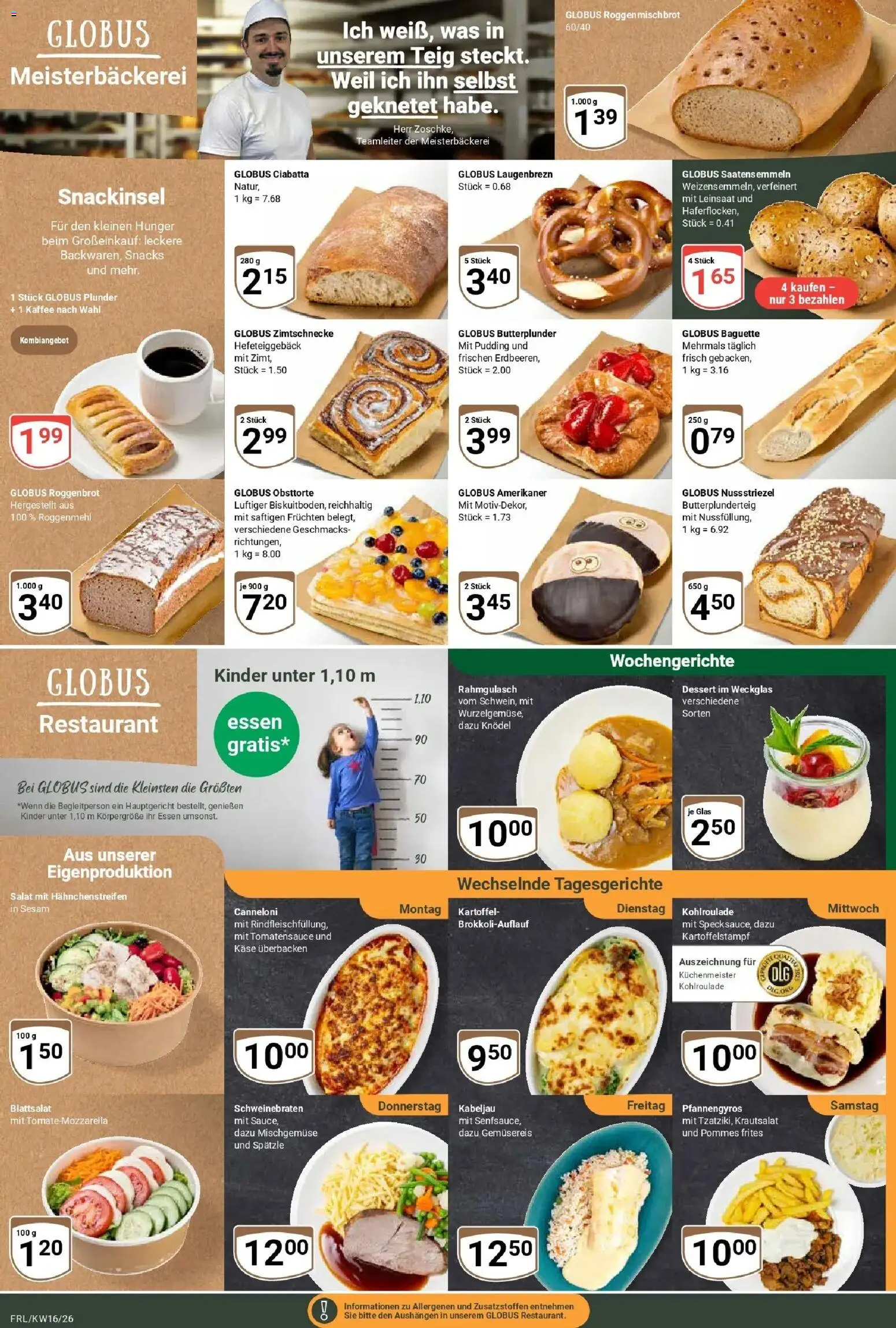 Globus Prospekt Freilassing	 – gültig ab 12.04.2026 | Seite: 5 | Produkte: Kaffee, Mozzarella, Baguette, Pommes frites