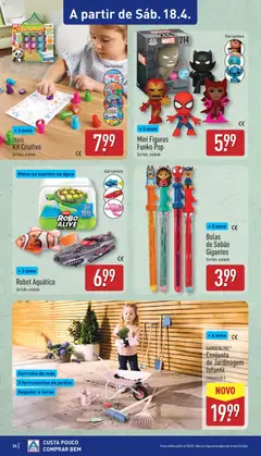 Pré-visualização Aldi folheto válido de 13.04.2026 | Página: 34 | Produtos: Agua, Luvas, Carrinho de mão, Ferramentas