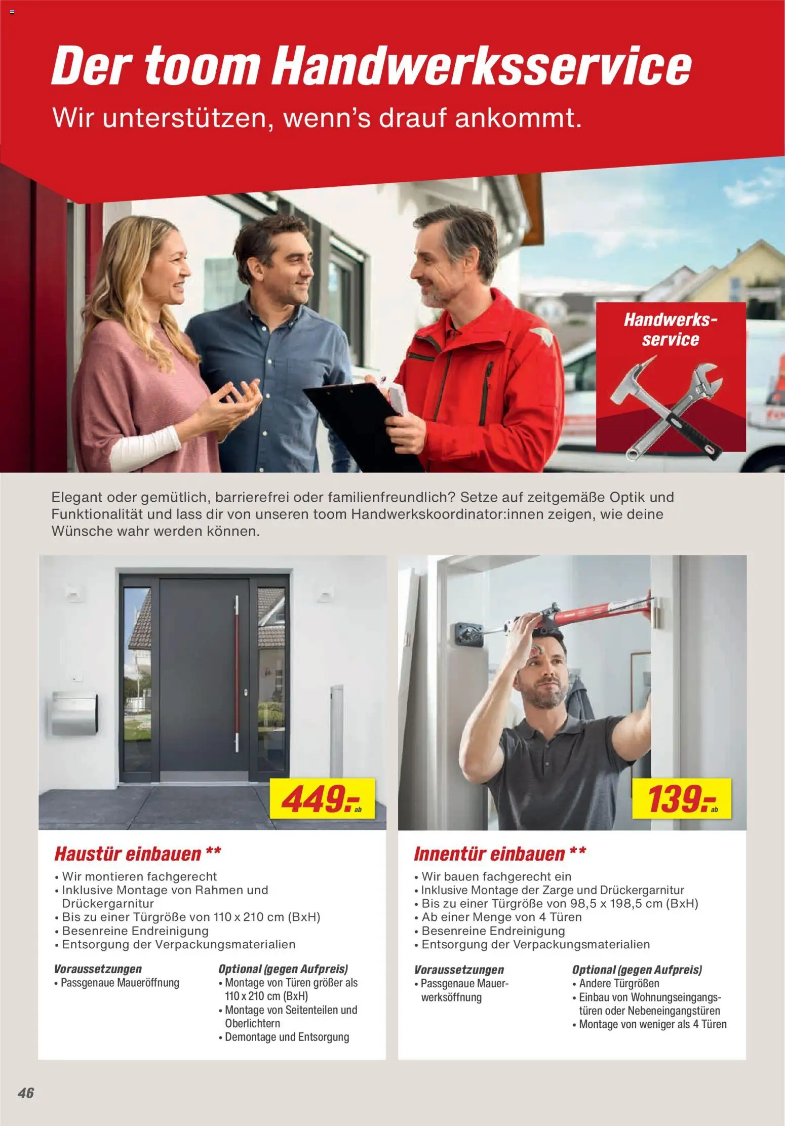 Toom Baumarkt Baustoffe & Bauelemente 2026 – gültig ab 20.02.2026 | Seite: 46