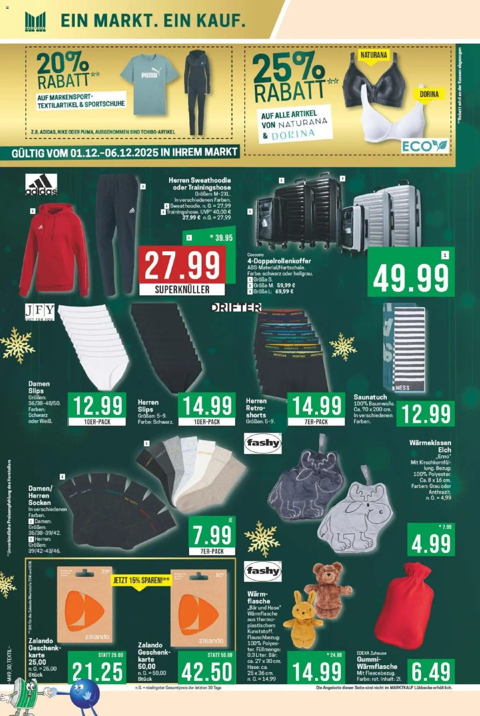 Marktkauf Prospekt 	 – gültig ab 01.12.2025 | Seite: 30 | Produkte: Trainingshose, Socken