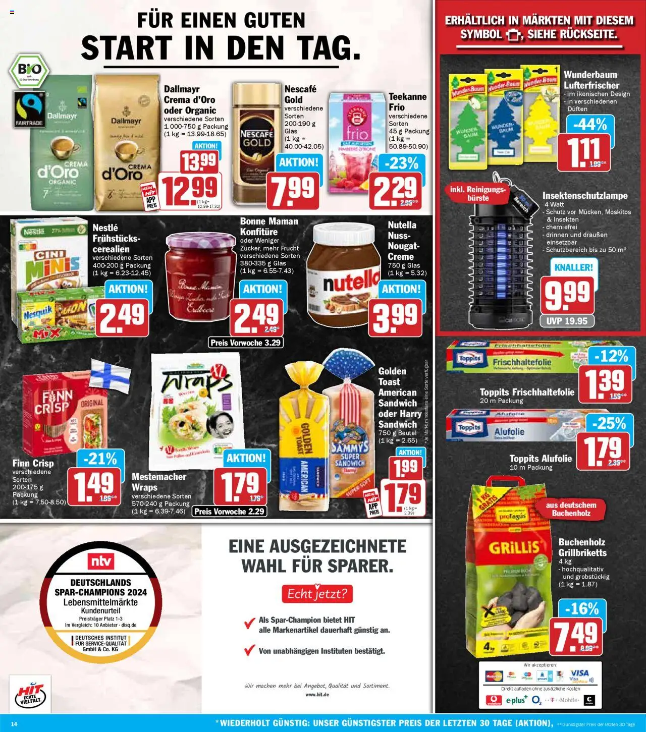 HIT Prospekt 	 - gültig ab dem 07.07.2025 | Seite: 14 | Produkte: Nescafe, Creme, Nescafe gold, Bonne maman